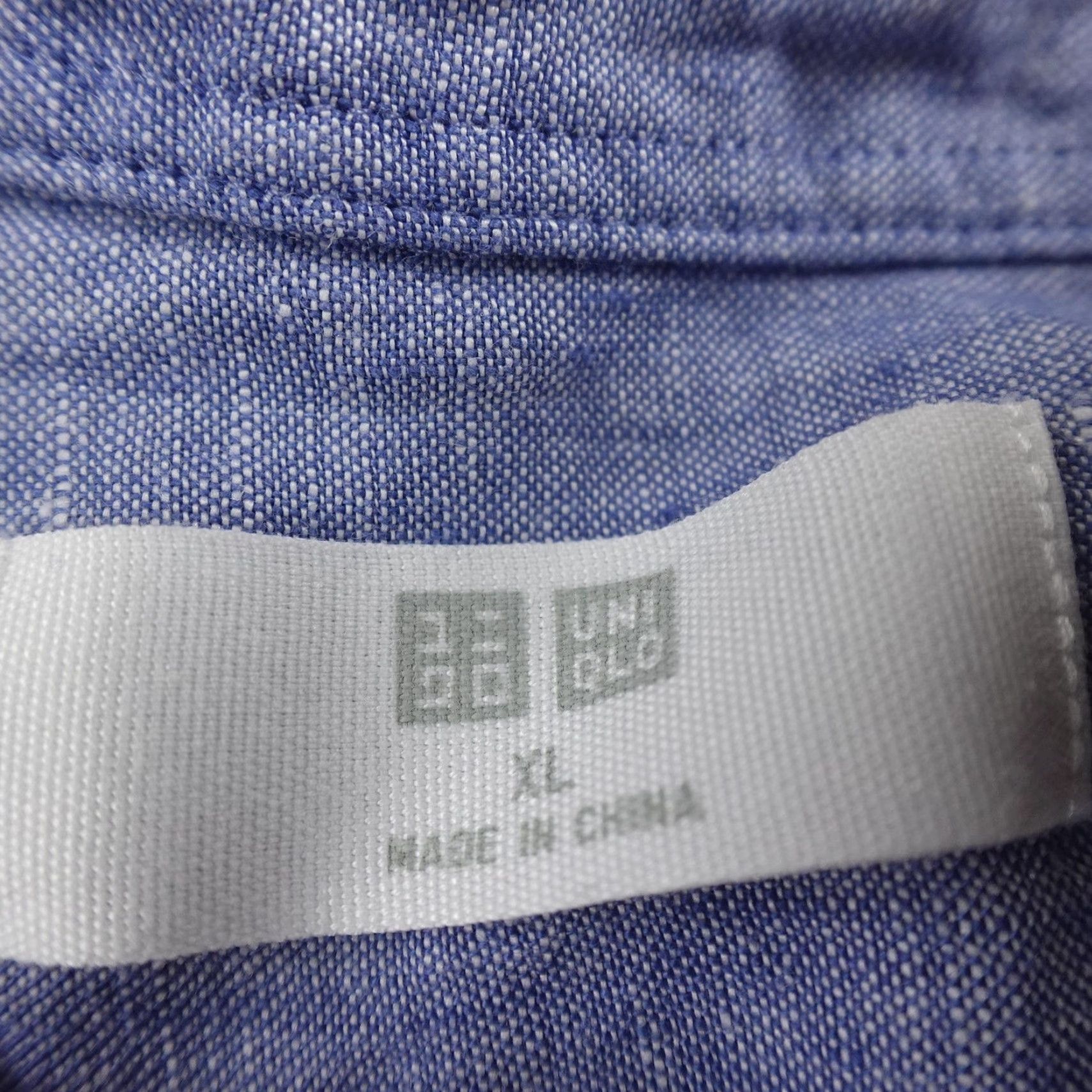 Uniqlo Uniqlo Shirt Mens XL Blue Linen Chambray Button Up Long Sleeve Casual Summer Top Size US XL / EU 56 / 4 - 4 Thumbnail