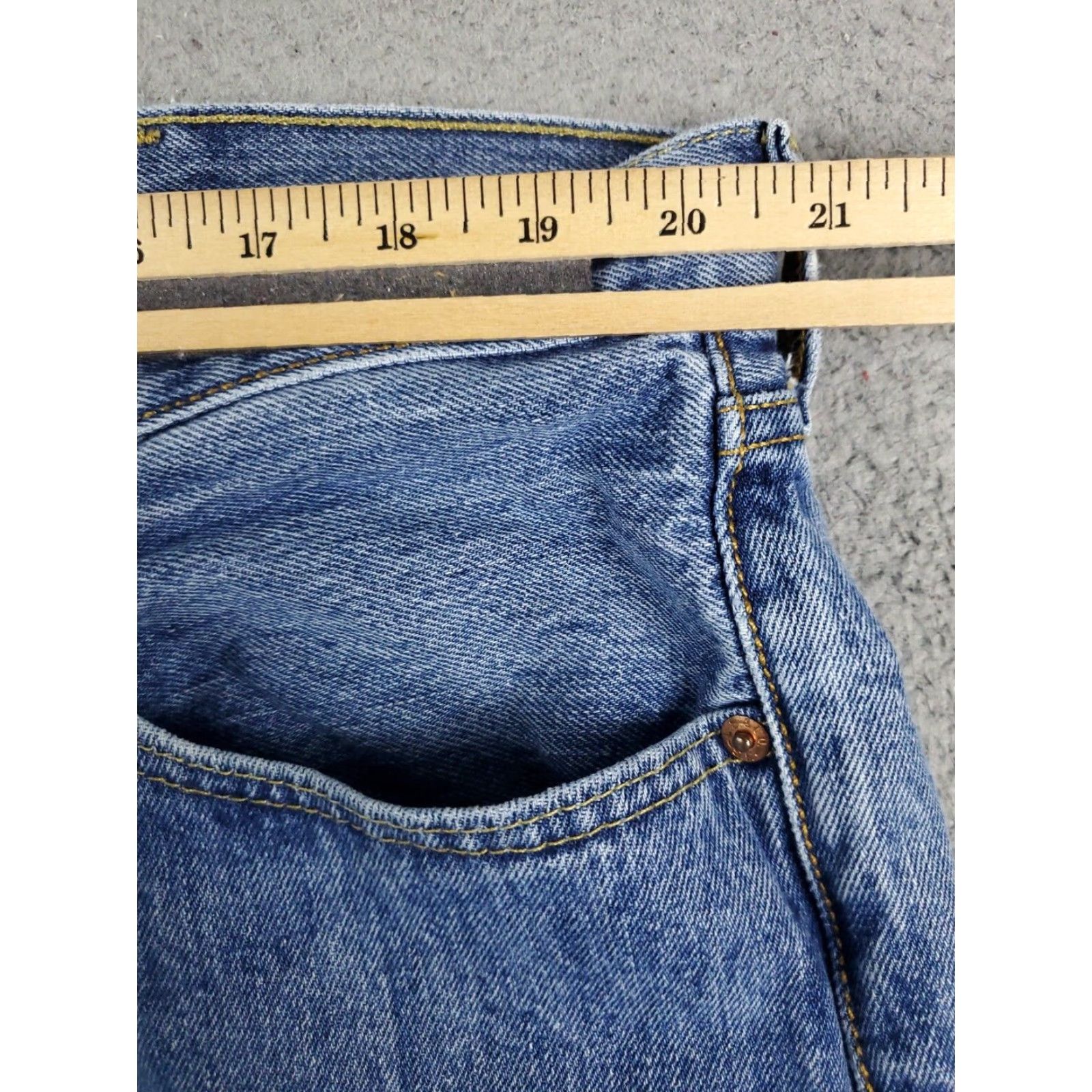 Levi's Levis 501 Blue Straight Leg Mens Jeans Size 40x30 Cotton Size US 40 / EU 56 - 4 Thumbnail