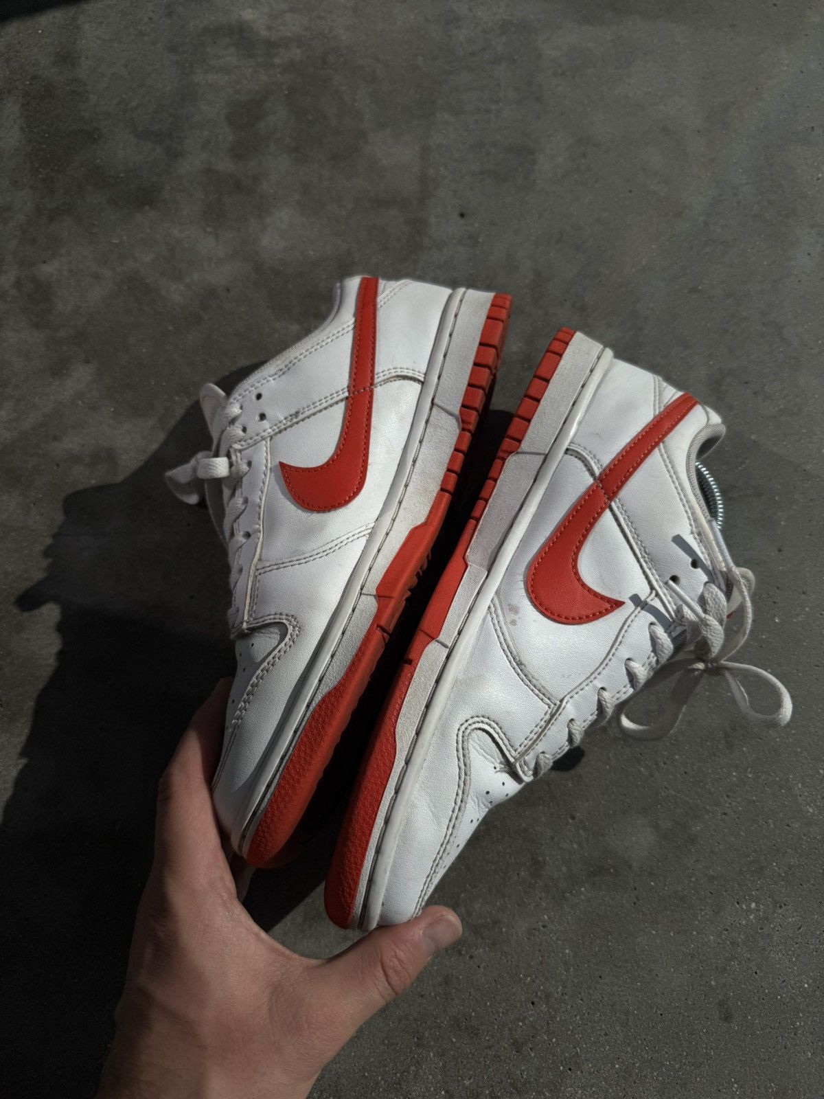 Nike Nike Dunk Low Retro white picante red Size US 7 / EU 40 - 4 Thumbnail
