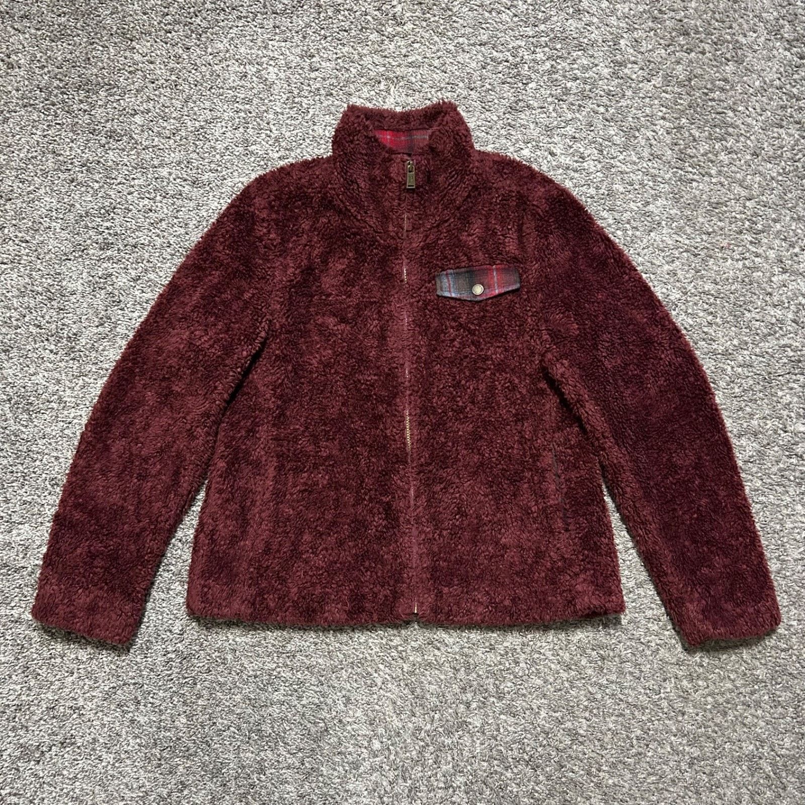 Pendleton Pendleton Sherpa Jacket Full Zip Fuzzy Fleece Ladies Medium Size M / US 6-8 / IT 42-44 - 9 Thumbnail