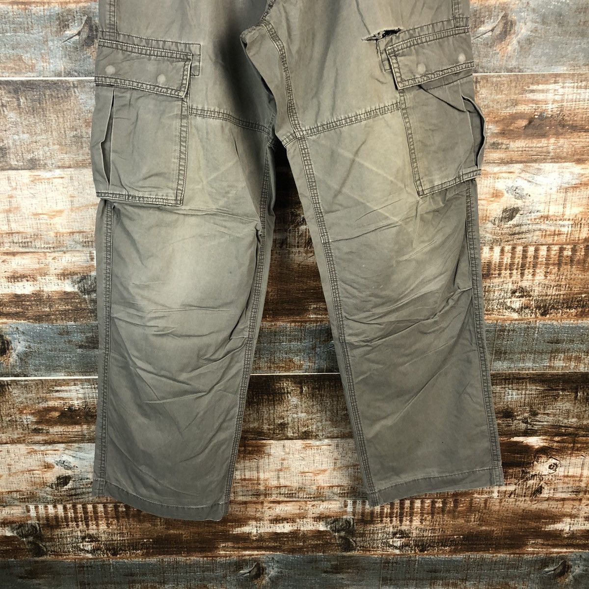 Japanese Brand Villand Green Cargo Multipocket Pants #A1430 Size US 31 - 6 Thumbnail