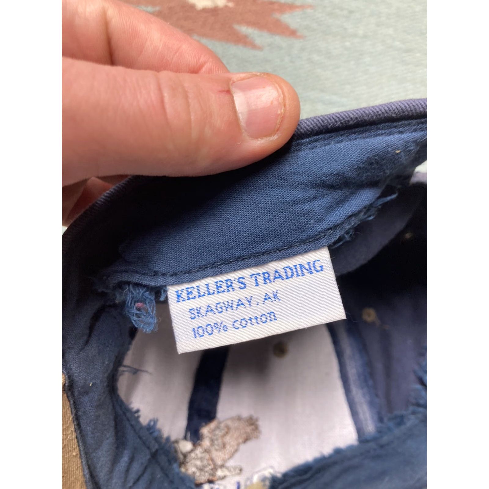 Vintage VINTAGE Alaska eagle hat strapback cap shallow cotton Skagway 90s y2k animal Men Adjustable Blue Cap Mens Size ONE SIZE - 6 Thumbnail