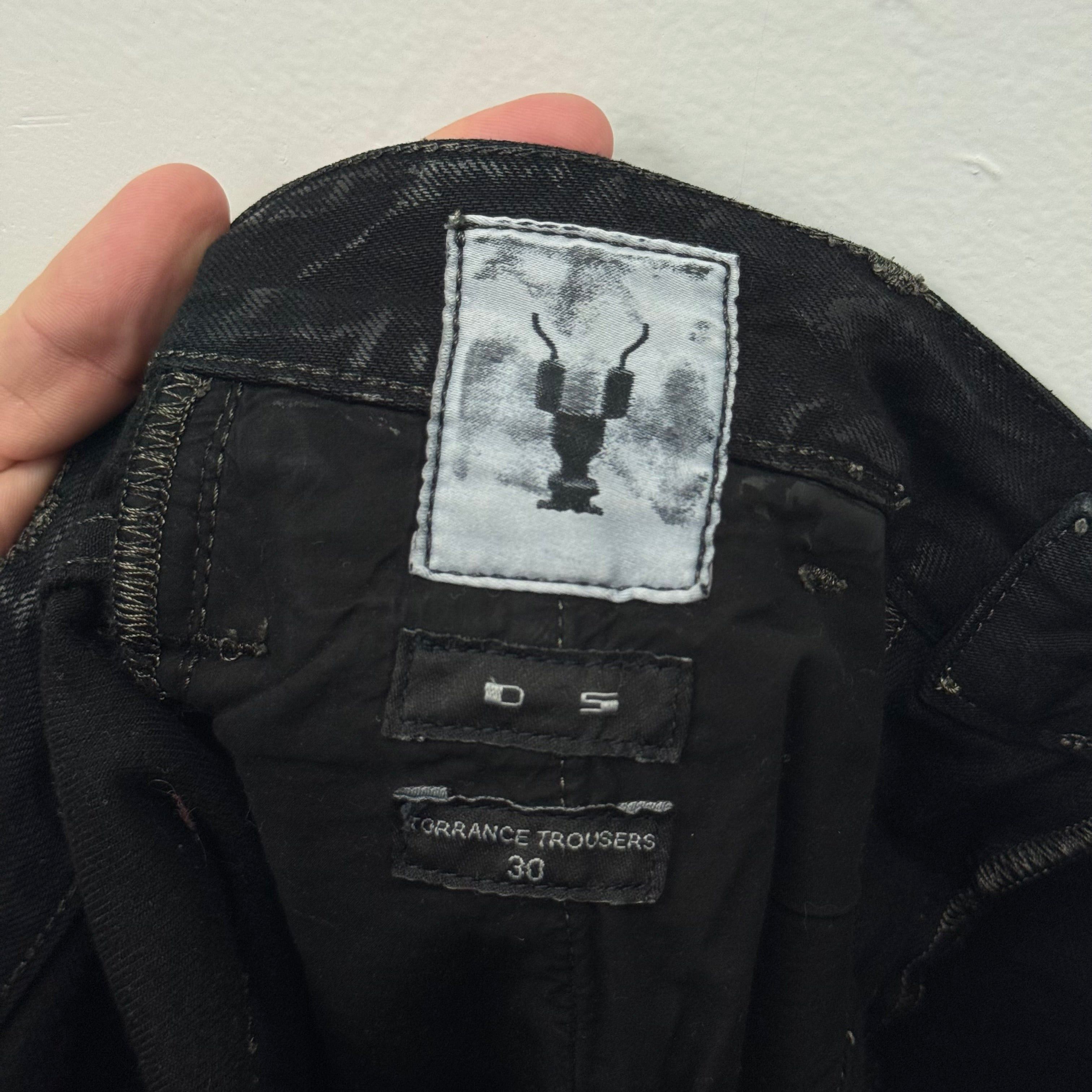 Rick Owens Drkshdw Rick Owens DRKSHDW Waxed Denim - Size 30 Size US 30 / EU 46 - 5 Thumbnail