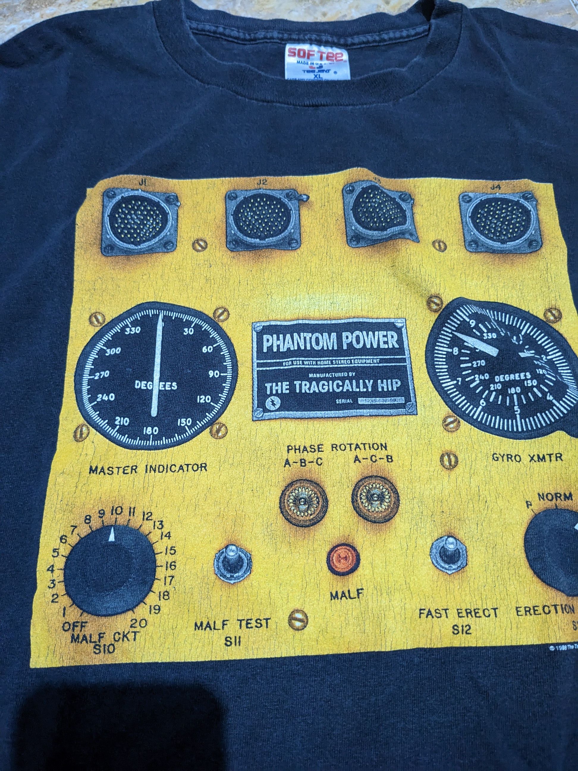 Vintage Tragically Hip Phantom Power Vintage T shirt 1998 Size US XL / EU 56 / 4 - 4 Thumbnail