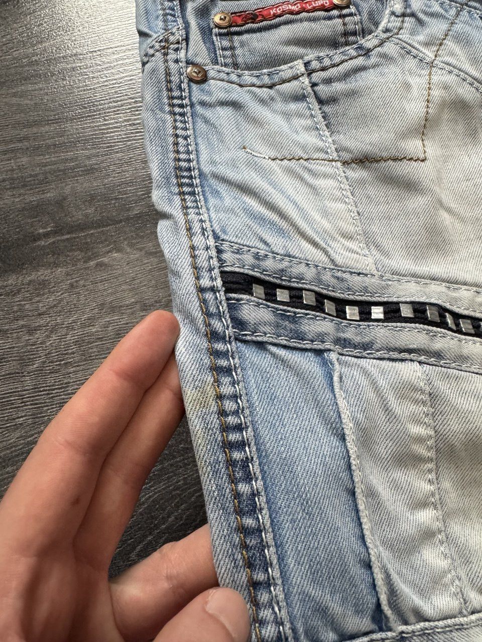 Japanese Brand Japanese Y2K Kosmo Lupo Jeans distressed Denim pants jeans Size US 32 / EU 48 - 9 Thumbnail