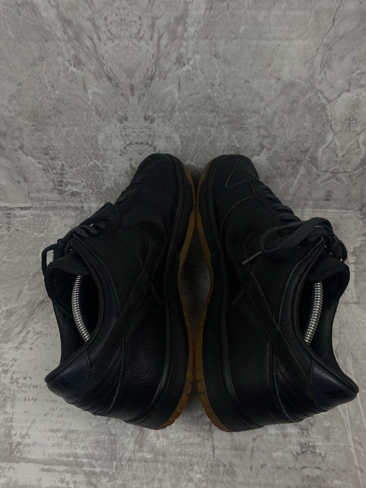 Jordan Brand 2005 Nike Dunk Low Black Gum Suede Black Anthracite Size US 12 / EU 45 - 7 Thumbnail