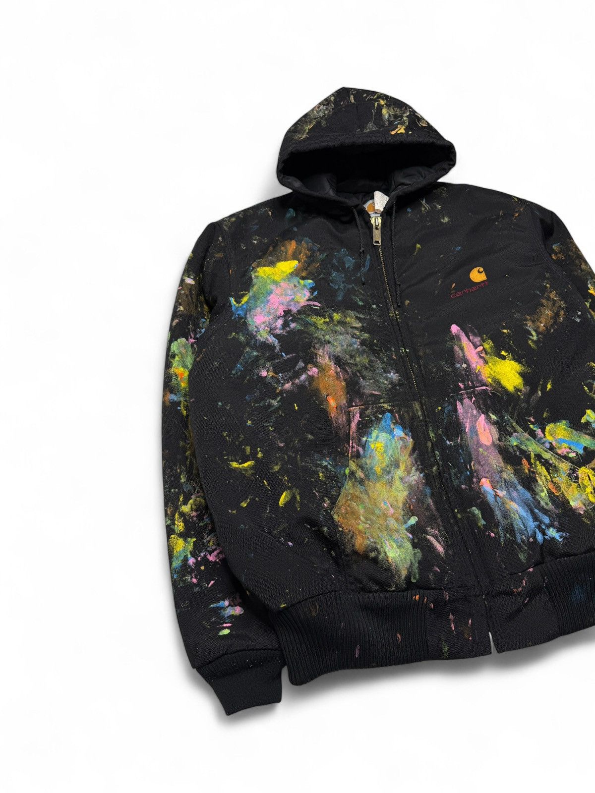 Carhartt Vintage Black JQC05 Carhartt Paint Splatter Jacket Size US XL / EU 56 / 4 - 5 Thumbnail