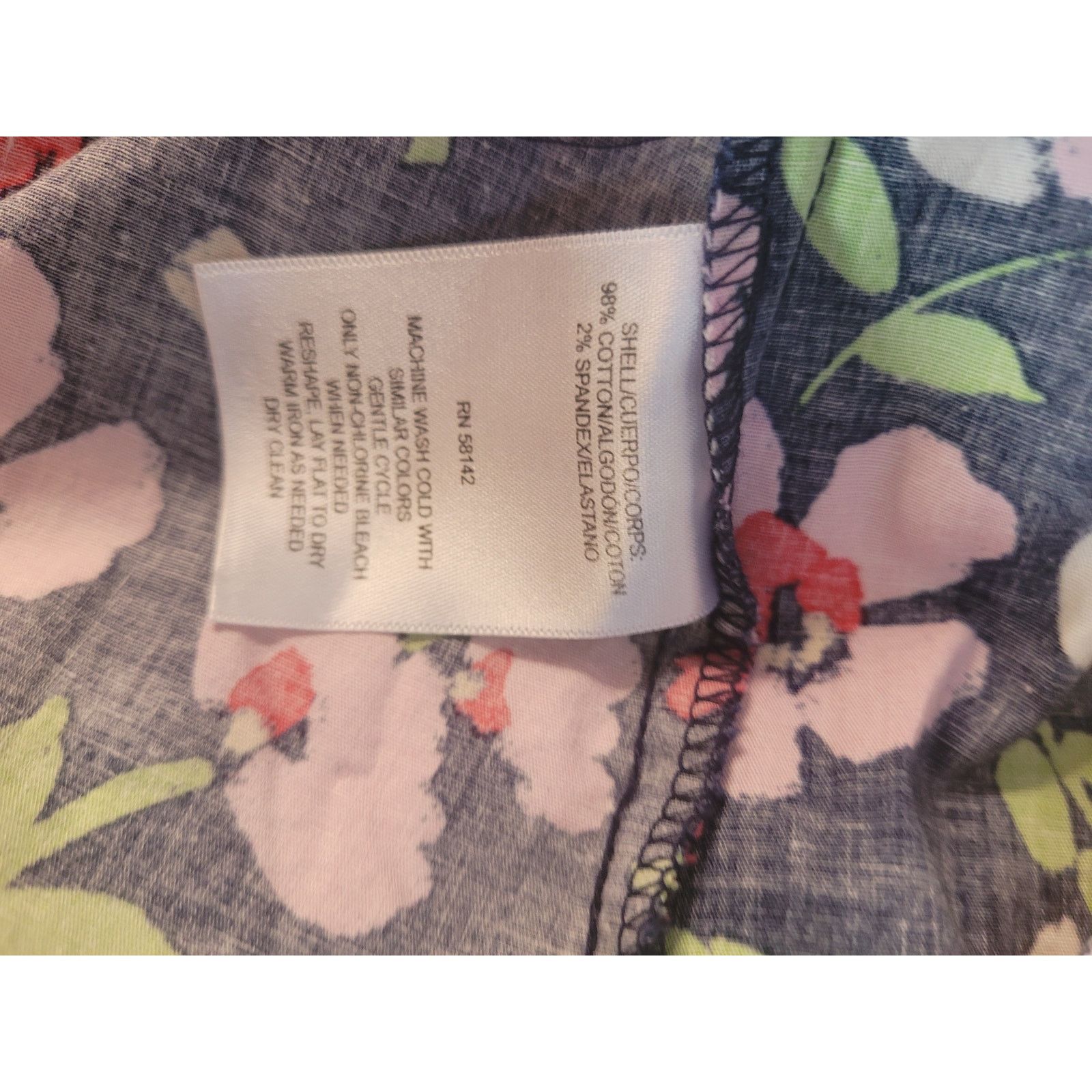 MAGGY LONDON Maggy London Navy Floral Dress Sleeveless Ruffled Sz10 Size L / US 10 / IT 46 - 8 Thumbnail