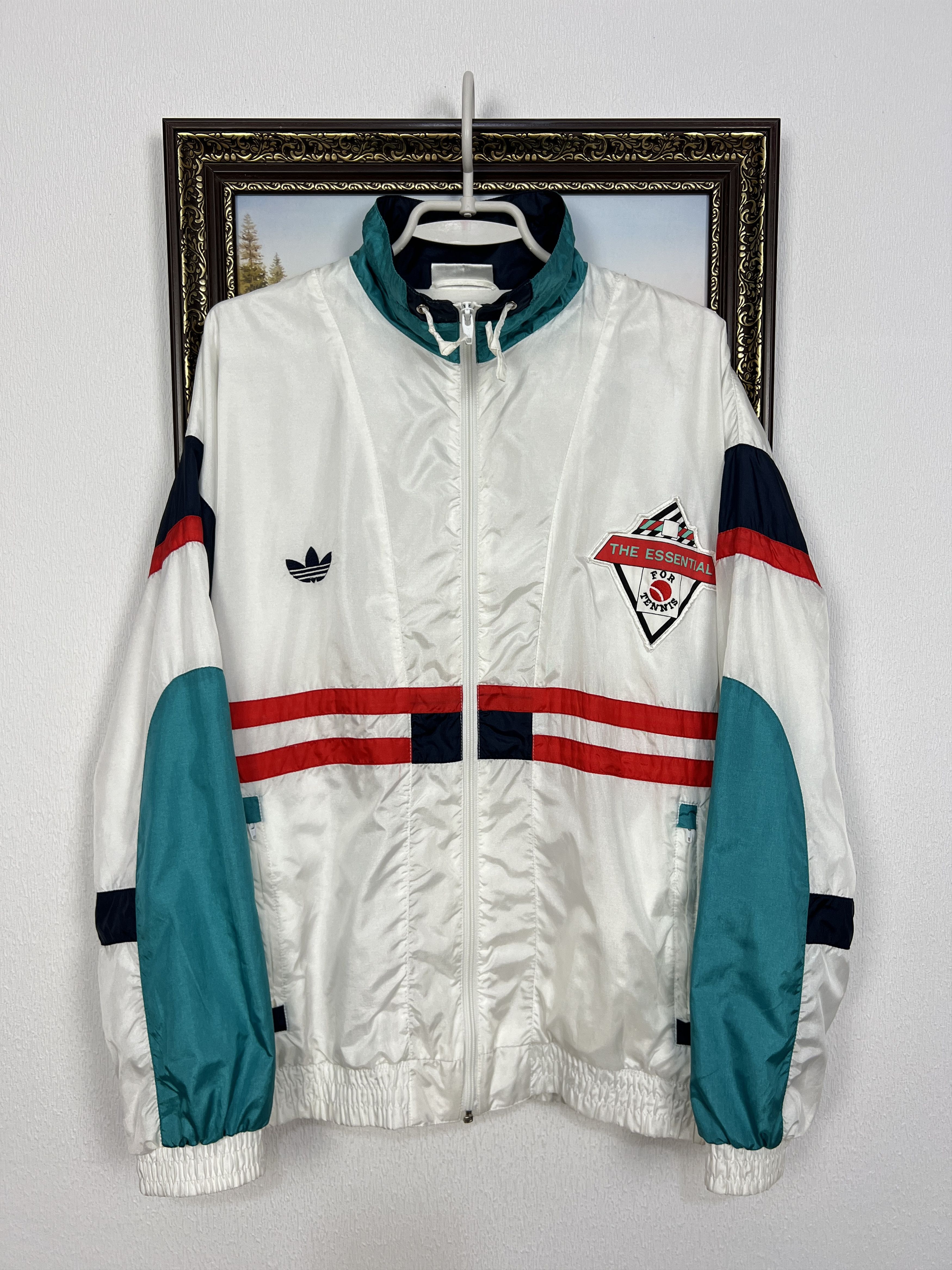 Adidas Vintage 90's ATP Tennis Jacket Track Top Zip Edberg Lendl Size US M / EU 48-50 / 2 - 1 Thumbnail