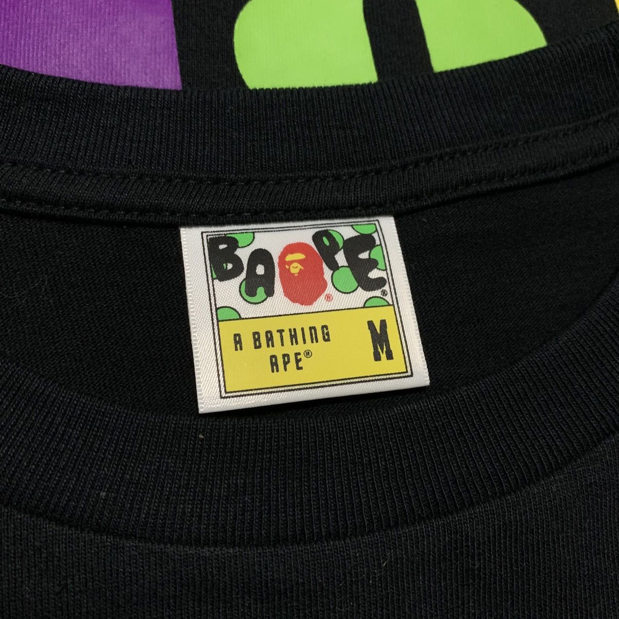 Bape Bape Medium Colourful Graphic Black Tee A Bathing Ape Size US M / EU 48-50 / 2 - 5 Thumbnail