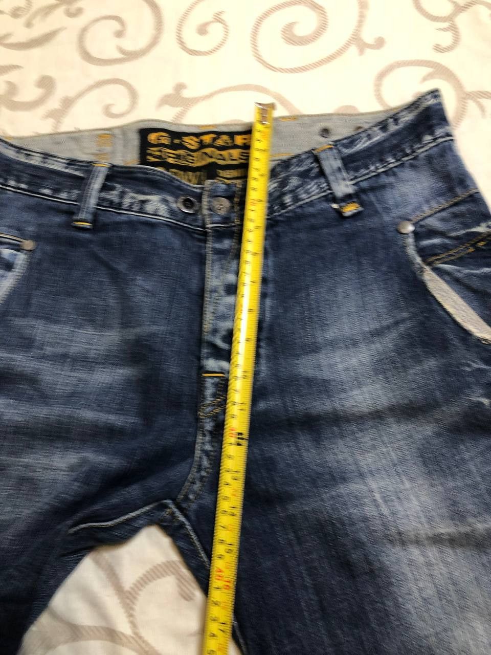 G-Star G-Star Raw Denim Jeans Straight Distressed Size US 34 / EU 50 - 9 Thumbnail