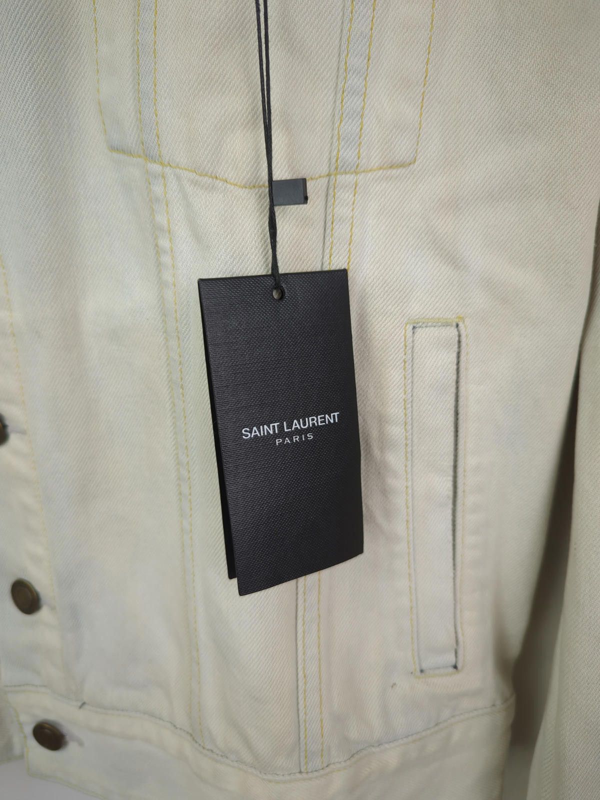 Saint Laurent Paris NWT SS18 SLP Sz S Blue Denim Trucker Jacket Light Wash Size US S / EU 44-46 / 1 - 5 Thumbnail