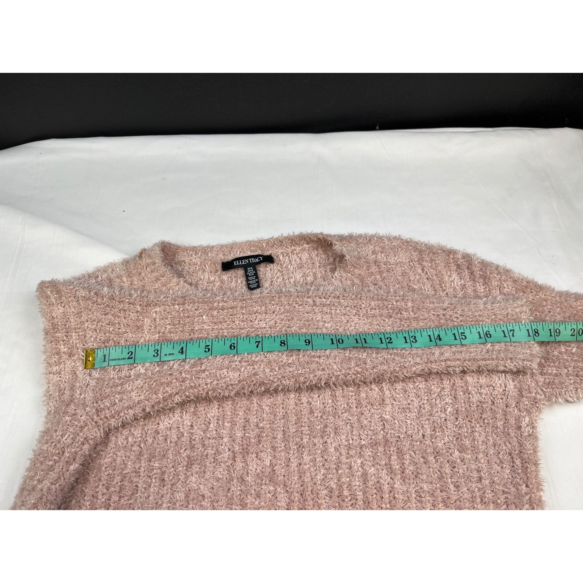 Other Ellen Tracy Women's Pink Fluffy Knit Sweater/Pullover Sz M S Size M / US 6-8 / IT 42-44 - 6 Thumbnail