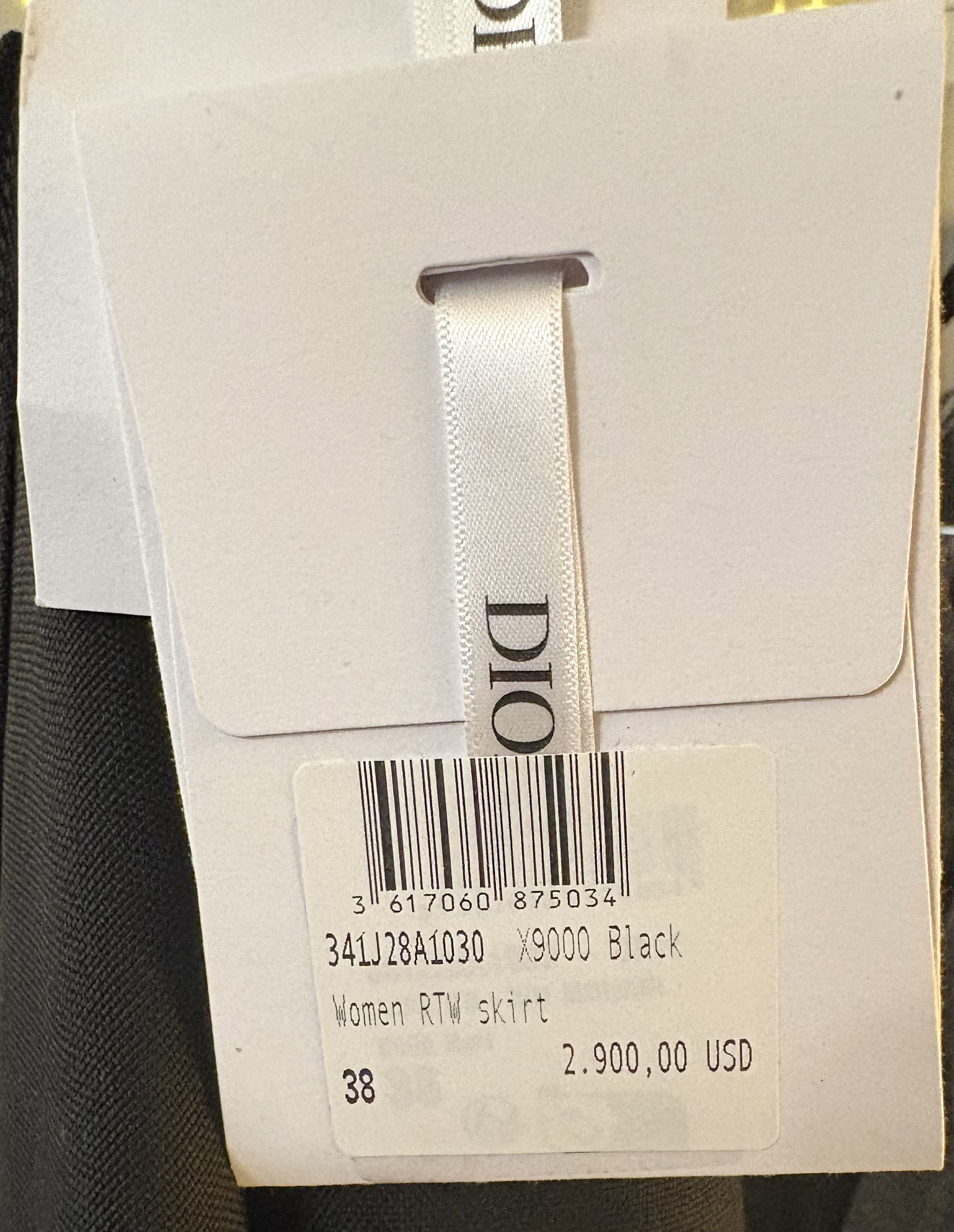 Dior DIOR Midi Draped Skirt in Black SZ 6 NWT Originally $2900 Size 28" / US 6 / IT 42 - 8 Thumbnail