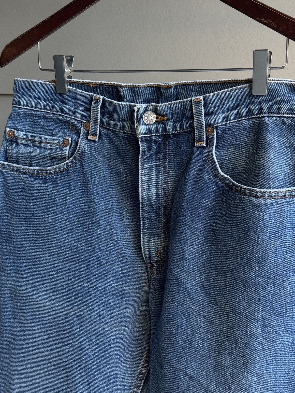 Levi's VINTAGE 90s LEVIS 505 STRAIGHT LEG DENIM JEANS 34x30 Size US 34 / EU 50 - 4 Thumbnail