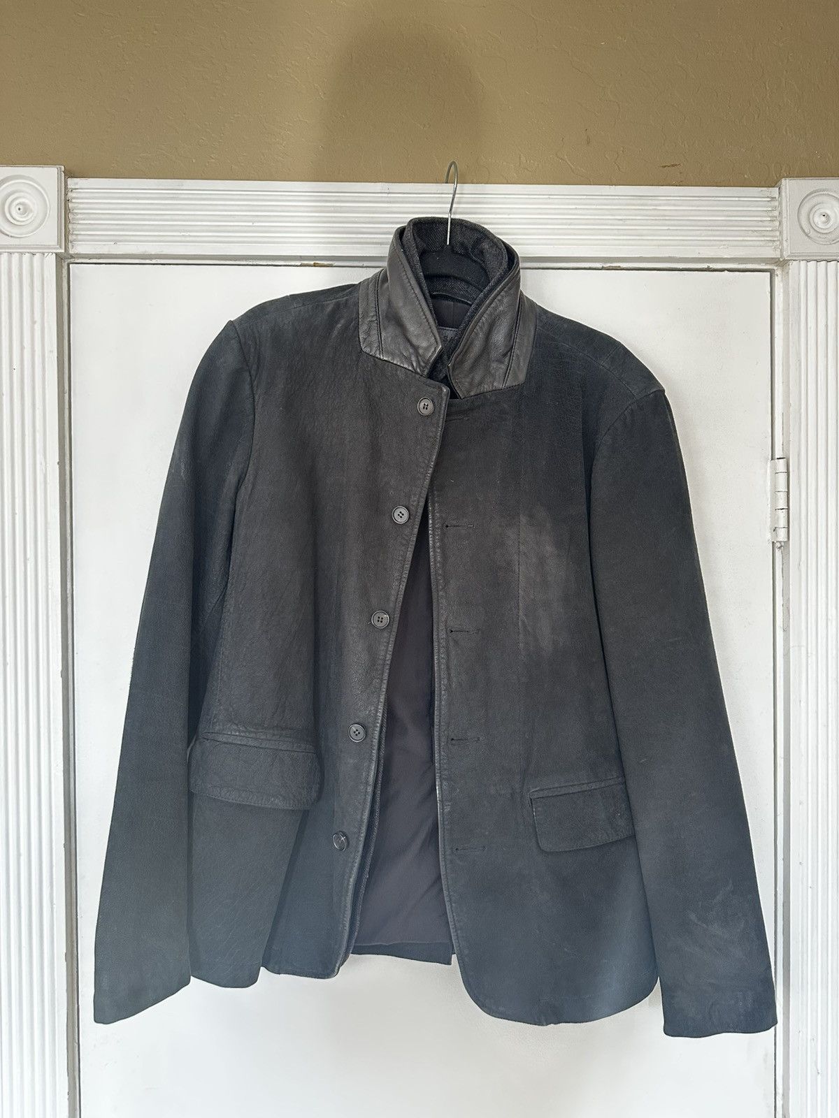 Allsaints AllSaints Survey Layered Leather Jacket Size US M / EU 48-50 / 2 - 1 Thumbnail