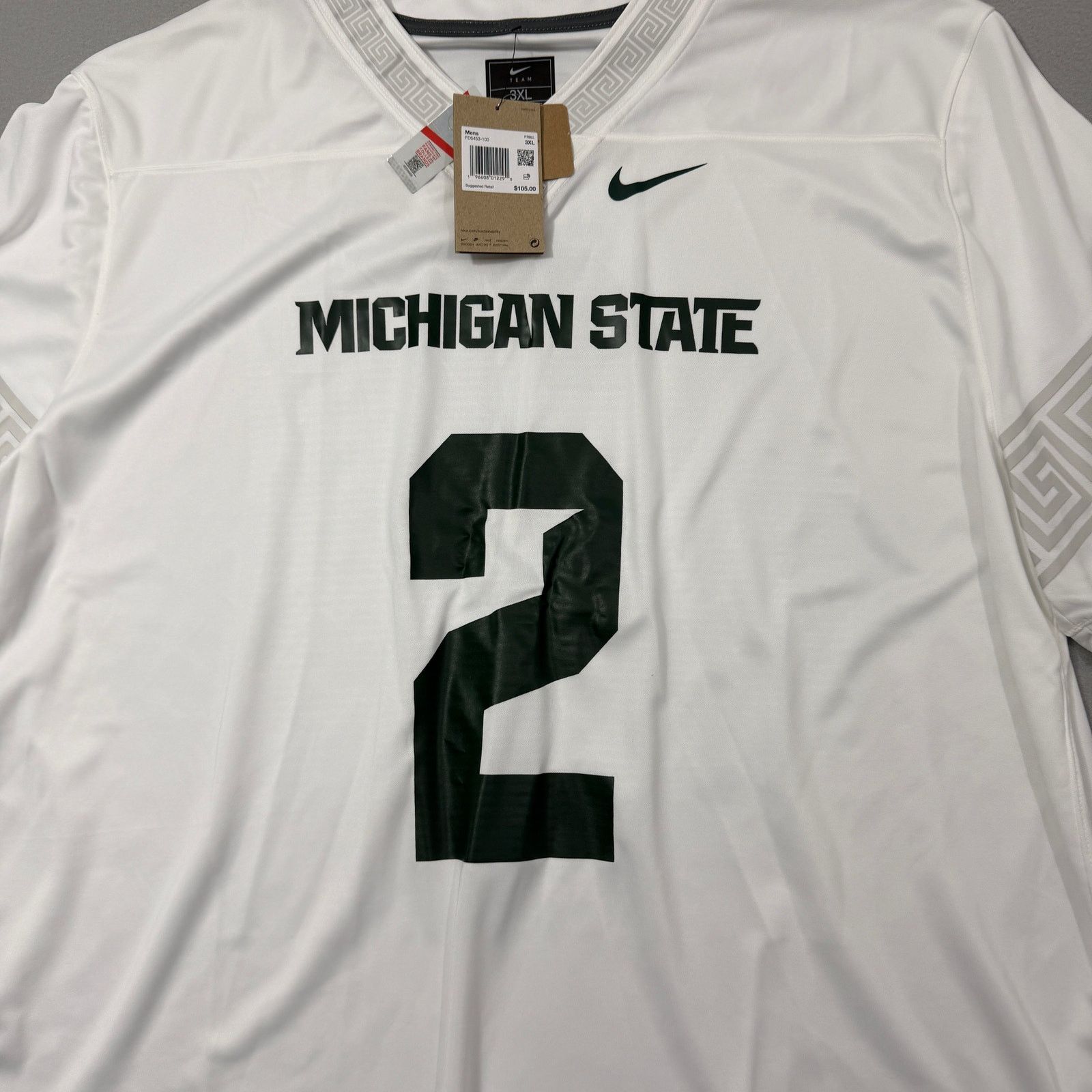 Nike Nike Michigan State Spartans Aidan Chiles Jersey 3XL NEW Size US XXL / EU 58 / 5 - 2 Thumbnail