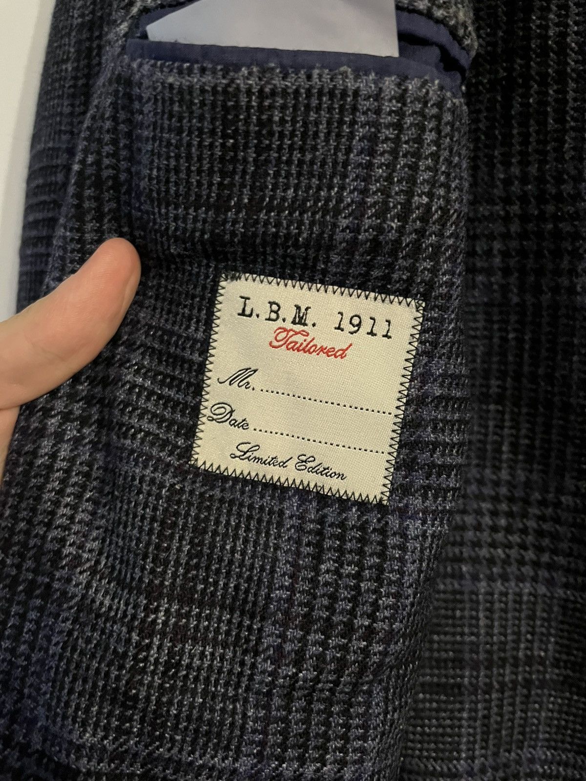 L.B.M. 1911 L.B.M. 1911 Luxury Wool & Nylon Plaid Blazer Jacket Size 38R - 6 Thumbnail