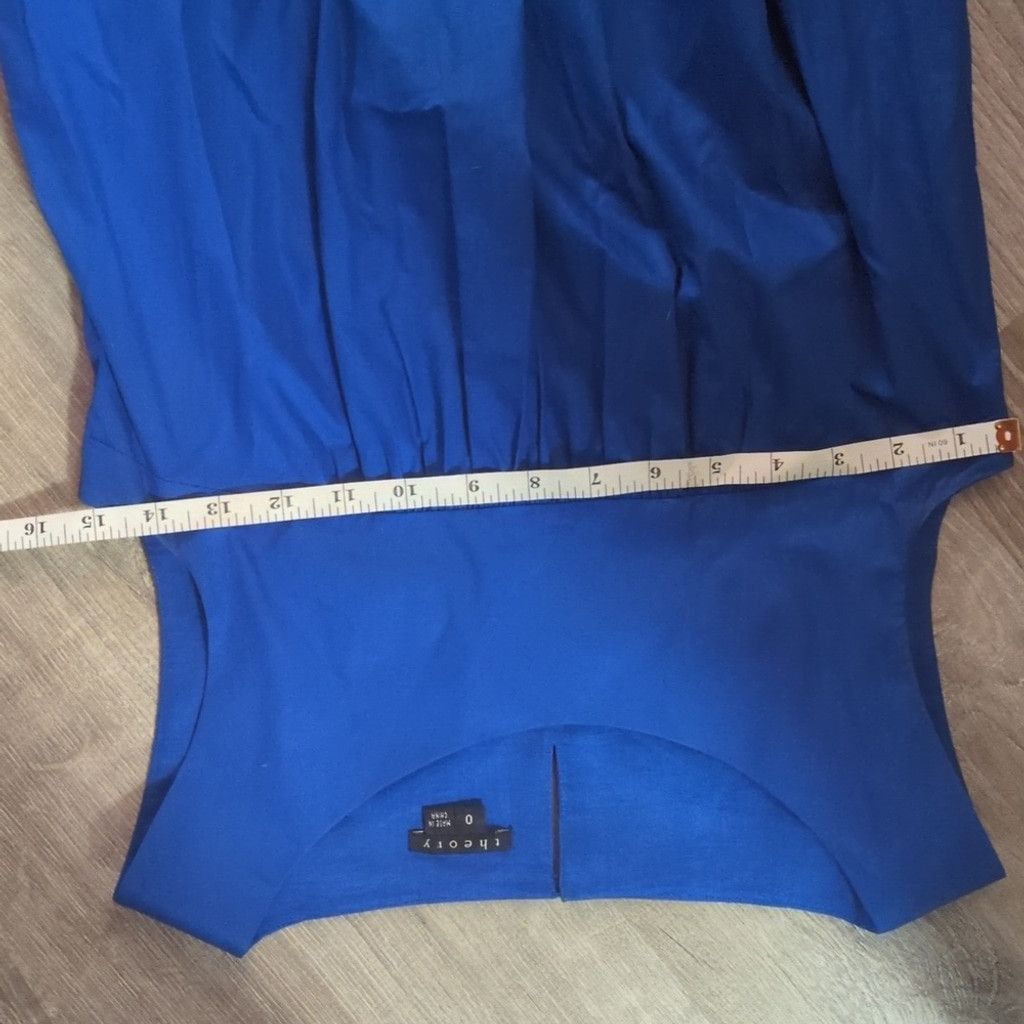 Theory Theory Blue Kadie Mini Cocktail Dress Size 0 Size XS / US 0-2 / IT 36-38 - 9 Thumbnail