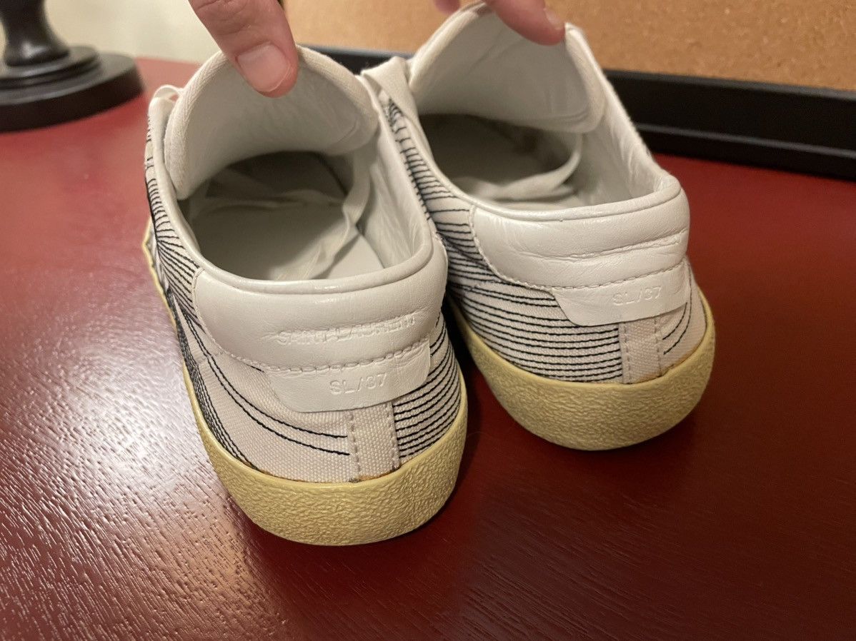 Saint Laurent Paris SS16 Surf Sound Embroidered Sneakers Size US 7.5 / EU 40-41 - 3 Thumbnail