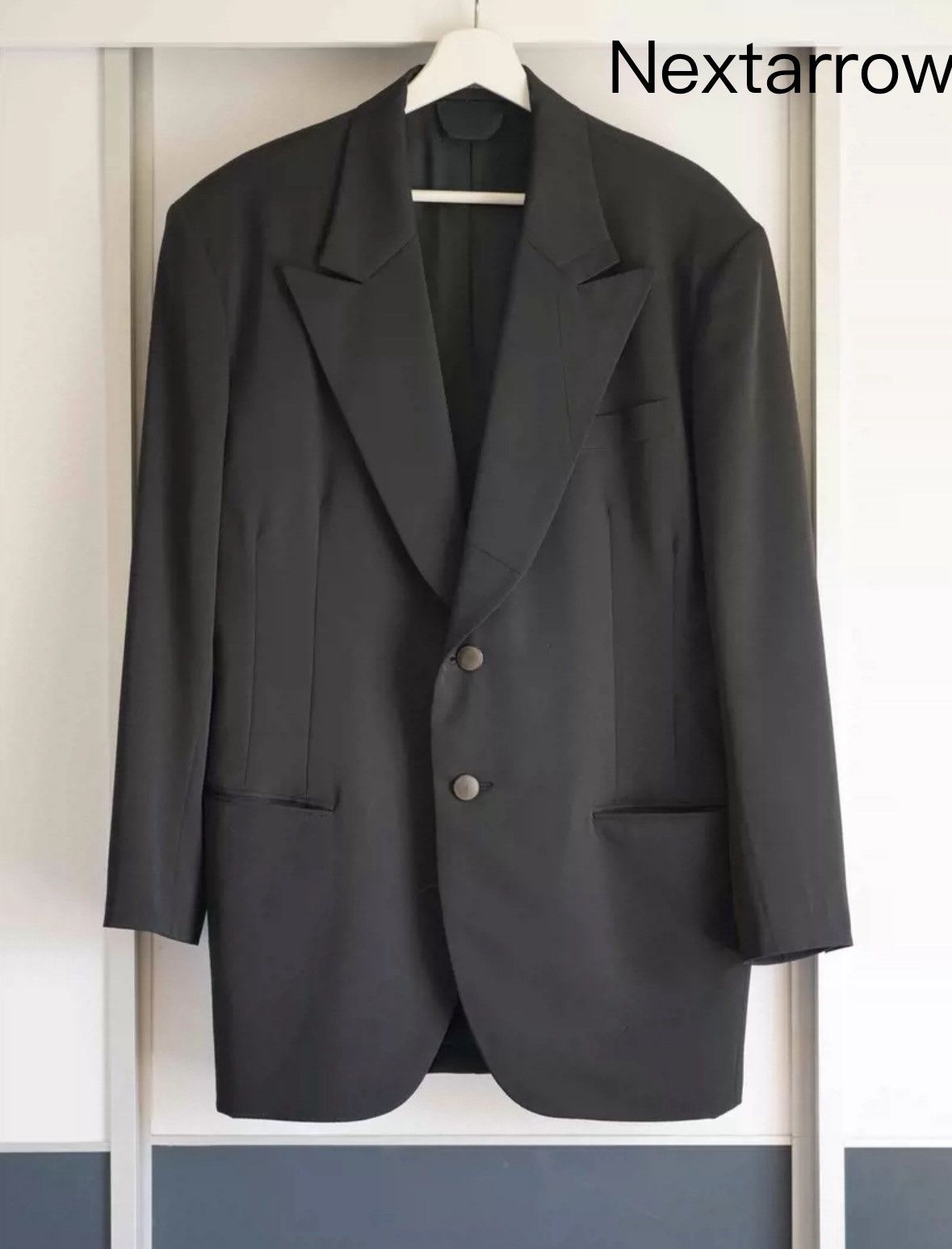 Yohji Yamamoto Yohji Yamamoto 94aw silk collar patchwork suit Size 44R - 1 Thumbnail