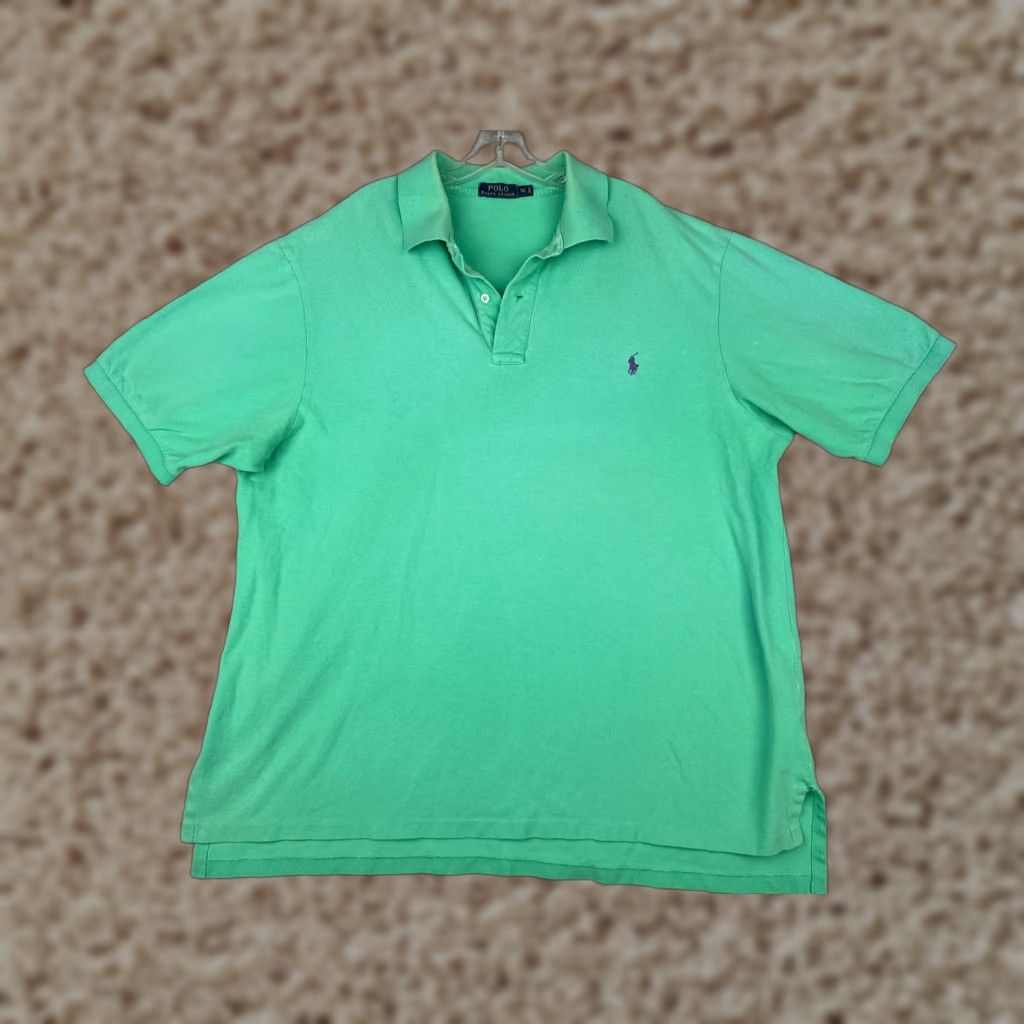 Ralph Lauren Ralph Lauren Polo Shirt Men 2XLT Green Cotton Short Sleeve Mens Size US XXL / EU 58 / 5 - 1 Thumbnail
