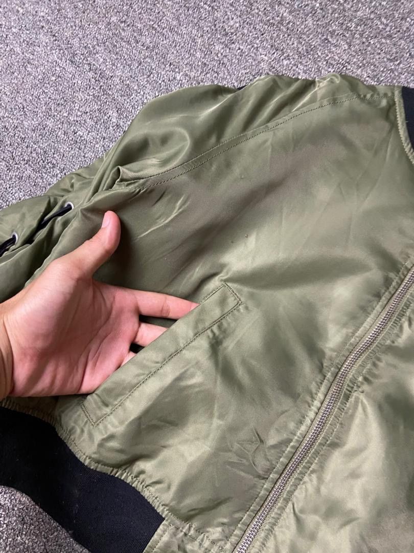 Japanese Brand Browny Standard Crop Bomber Jacket (178) Size ONE SIZE - 7 Thumbnail