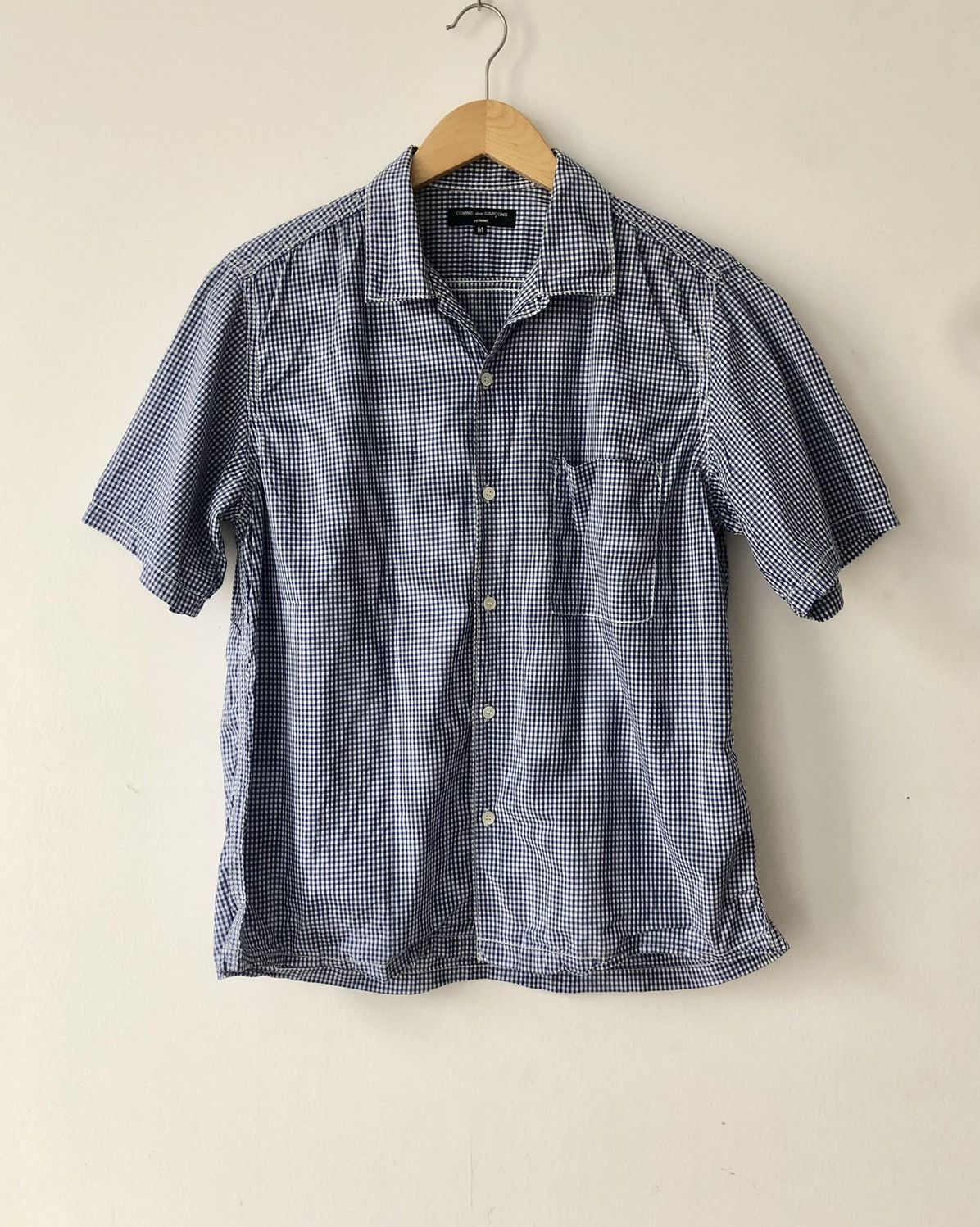 Comme des Garcons Homme Gingham camp shirt Size US M / EU 48-50 / 2 - 1 Thumbnail