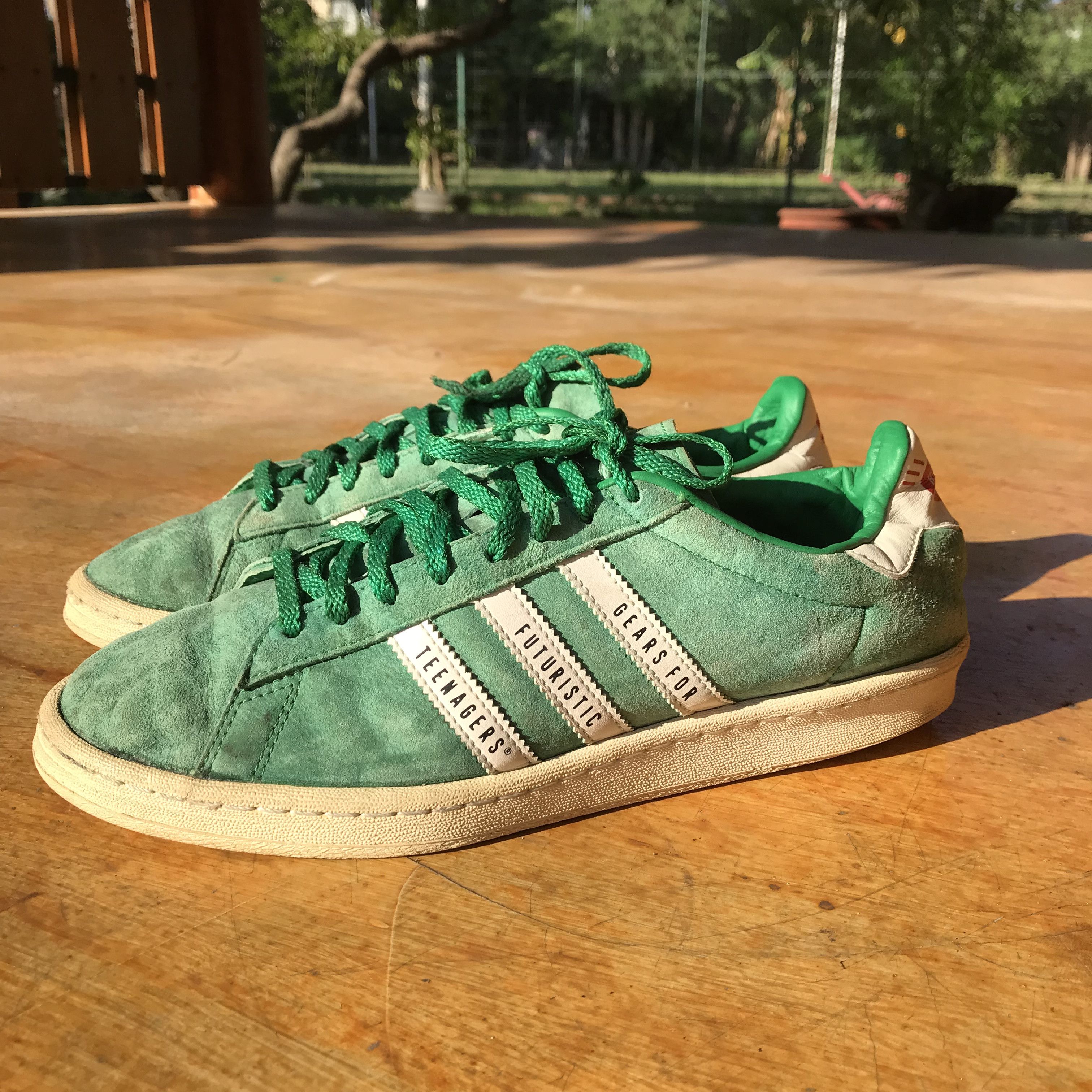 Human Made Adidas Originals Campus 80s X Human Made by Nigo Green japan Size US 9.5 / EU 42-43 - 2 Thumbnail