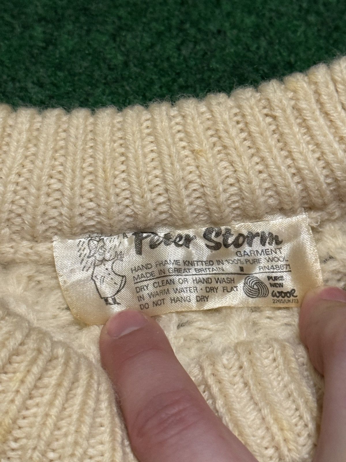 Vintage Vintage Peter Storm Popcorn Wool S/M 21x24 Sweater 60s 70s Size US S / EU 44-46 / 1 - 3 Thumbnail