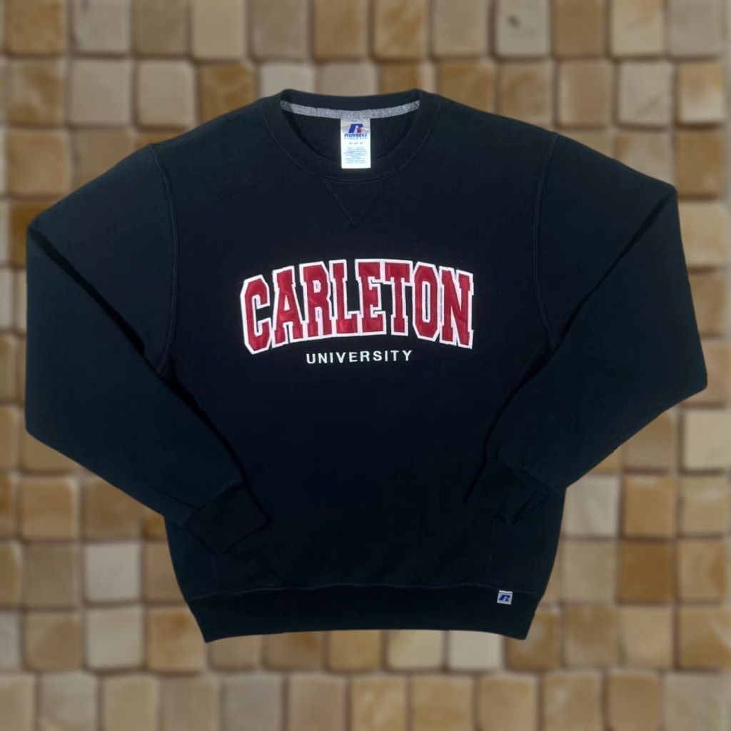 Russell Athletic Russell Athletic Carleton University Embroidered Black Sweatshirt Medium Shirt Men Pullover United States University Theme Womens Mens Boys Girls Size US M / EU 48-50 / 2 - 1 Thumbnail
