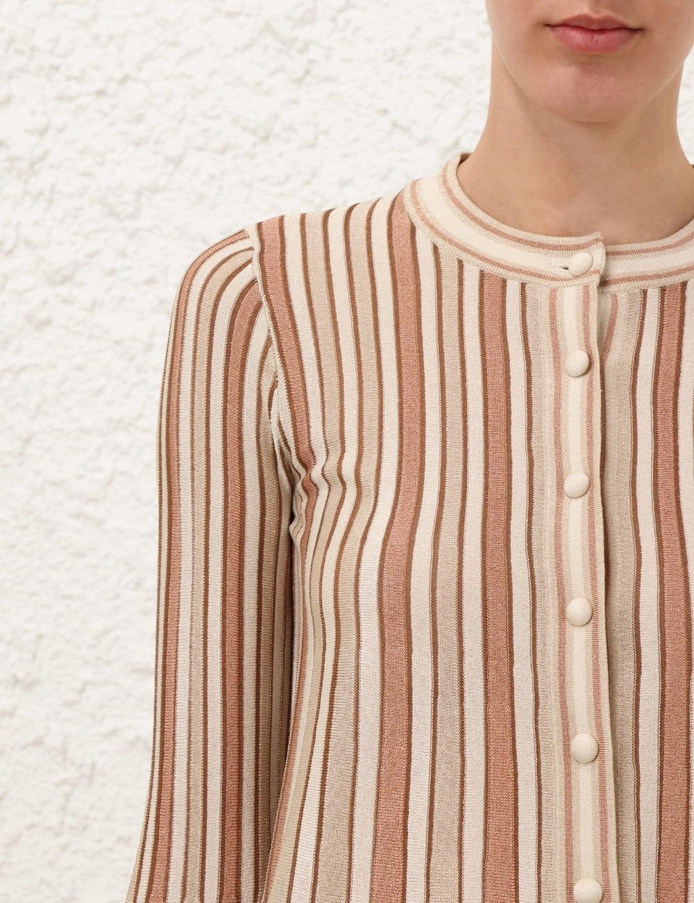 Zimmermann oc11z1025 Crush Metallic Stripe Cardigan in Multicolor Size M / US 6-8 / IT 42-44 - 7 Thumbnail
