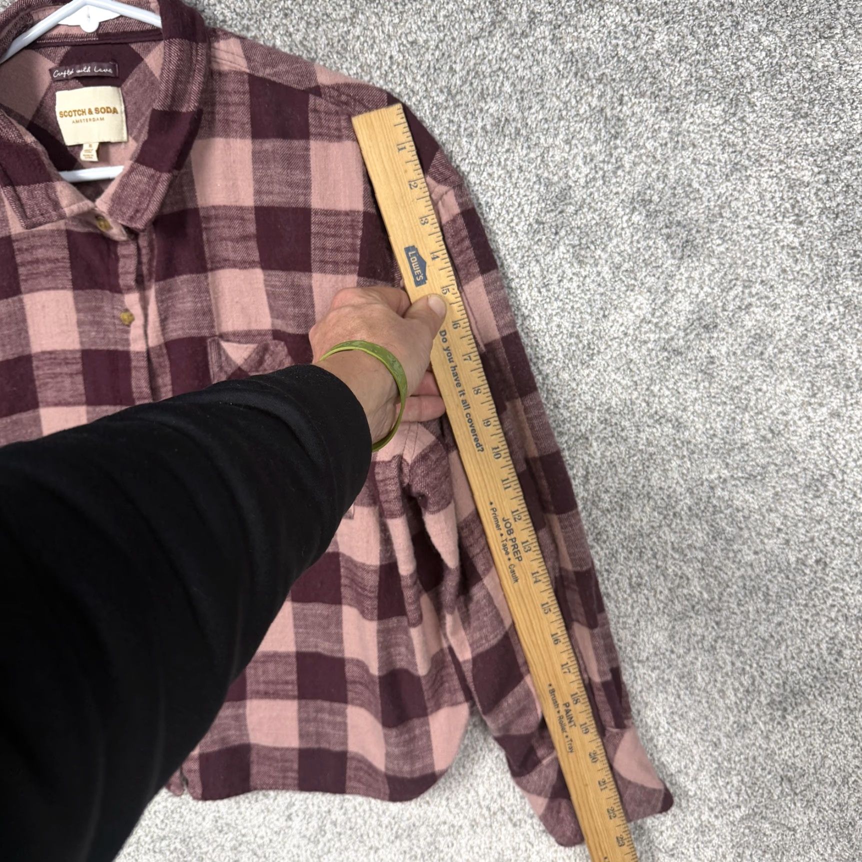 Scotch & Soda Scotch & Soda Button Up Shirt Womens XL Pink Purple Flannel Plaid Cabincore Size XL / US 12-14 / IT 48-50 - 3 Thumbnail