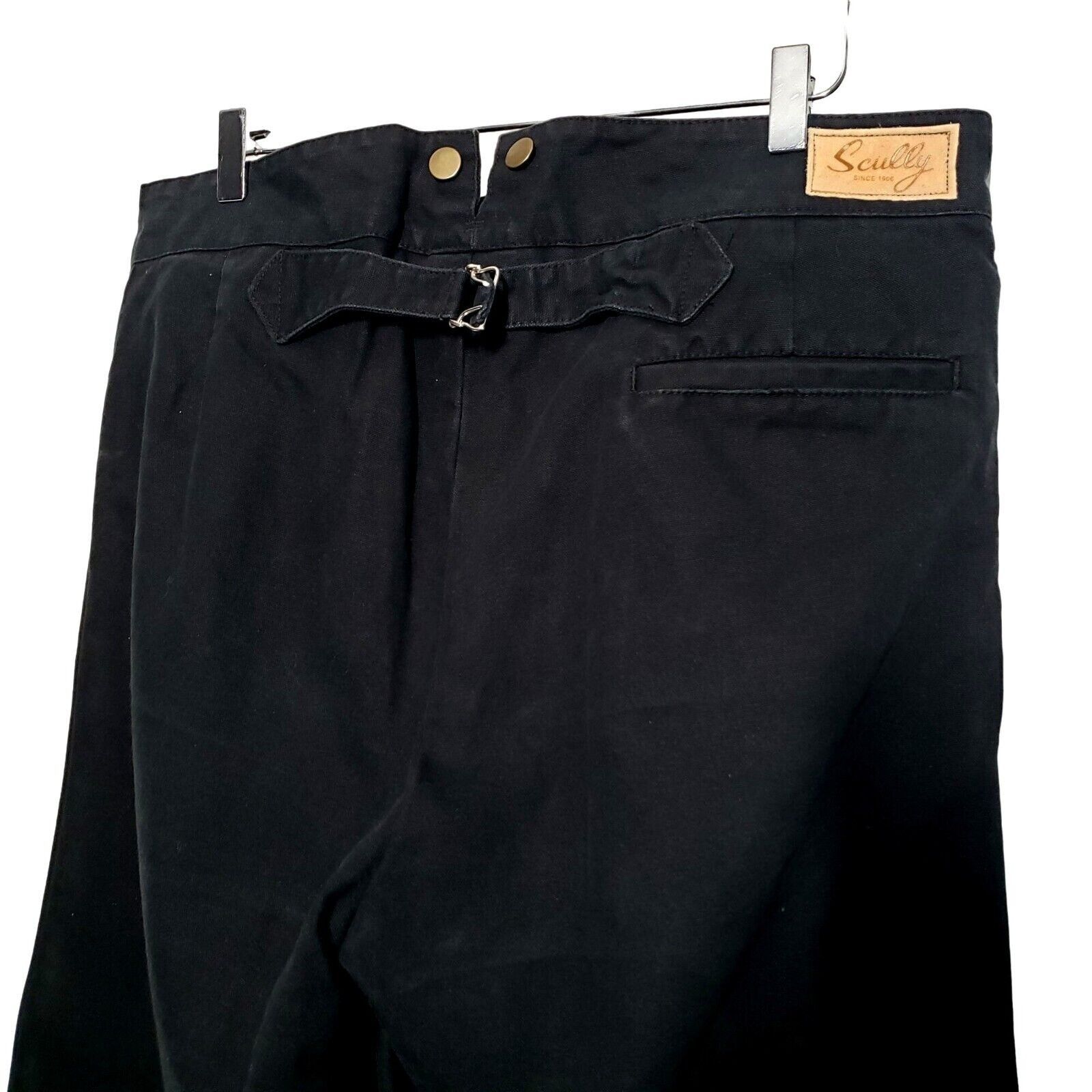 Designer Scully Rangewear Canvas Pants Mens Size 38 Black Button Fly Size US 38 / EU 54 - 7 Thumbnail