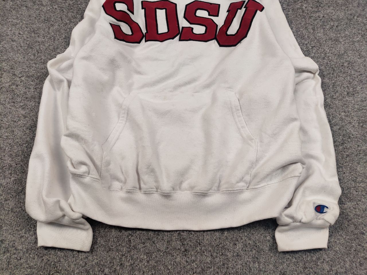 Champion Vintage Champion University SDSU Logo Gray Baggy Hoodie Size US M / EU 48-50 / 2 - 4 Thumbnail