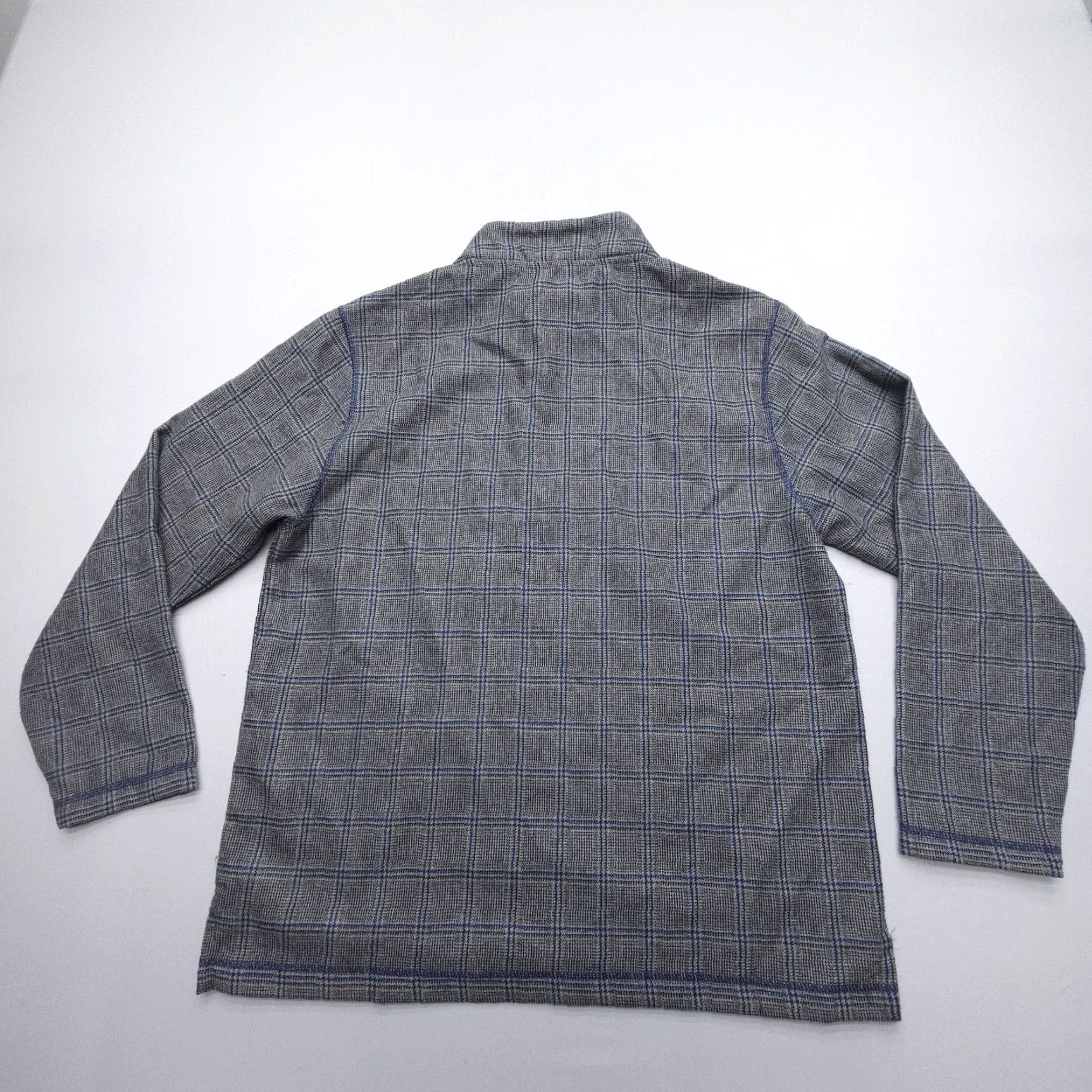 Vintage Genuine Outdoor Gear by Horn Legend Wool Blend 1/4 Zip Jacket Mens Large Gray Plaid Outdoor 1/4 Zip Horn Legend Mens Large Jacket Size US L / EU 52-54 / 3 - 2 Thumbnail