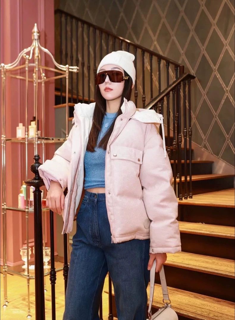 Gucci Gucci 23 styles of pink logo printed full-print hooded draw Size US XXS / EU 40 - 9 Thumbnail