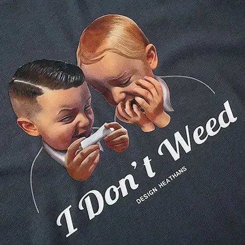 Japanese Brand × Vintage I Dont Weed Tshirt Size US L / EU 52-54 / 3 - 3 Thumbnail