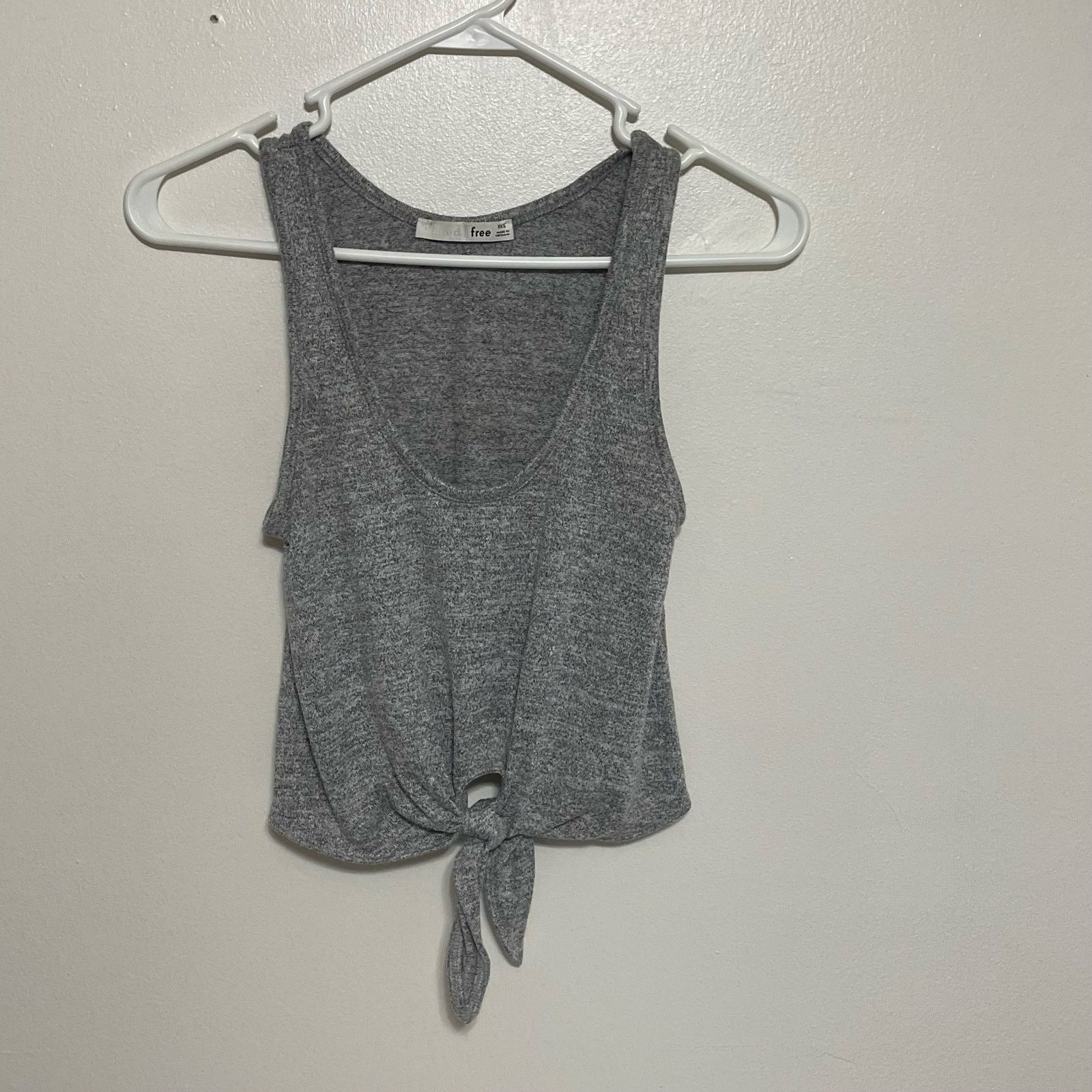 Other Wilfred Free Heather Gray Cropped Tie Front Tank Size XXS Size XXS / US 00 / IT 34 - 1 Thumbnail