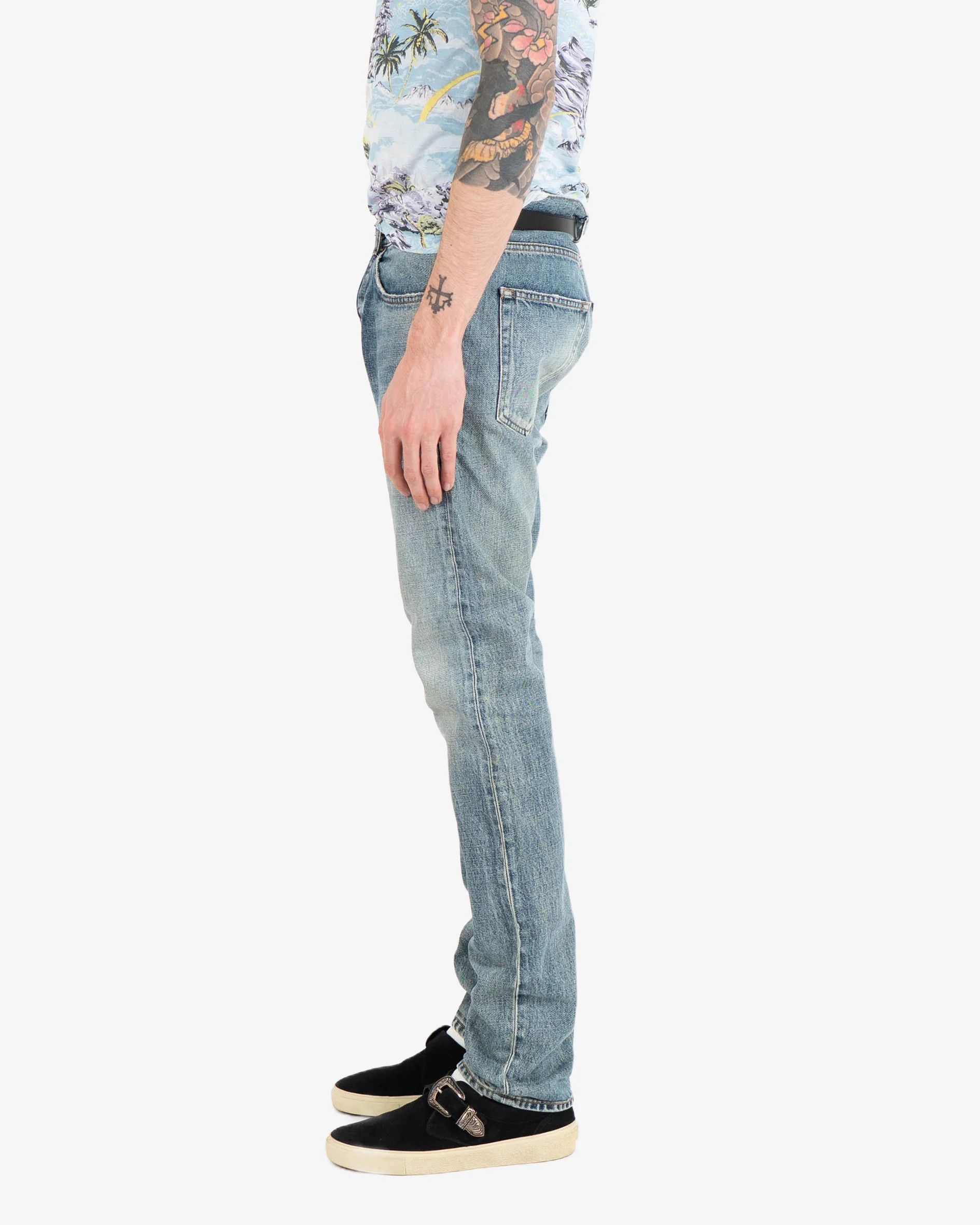 Saint Laurent Paris D18 Blue Washed Denim (2021) Size US 30 / EU 46 - 5 Thumbnail