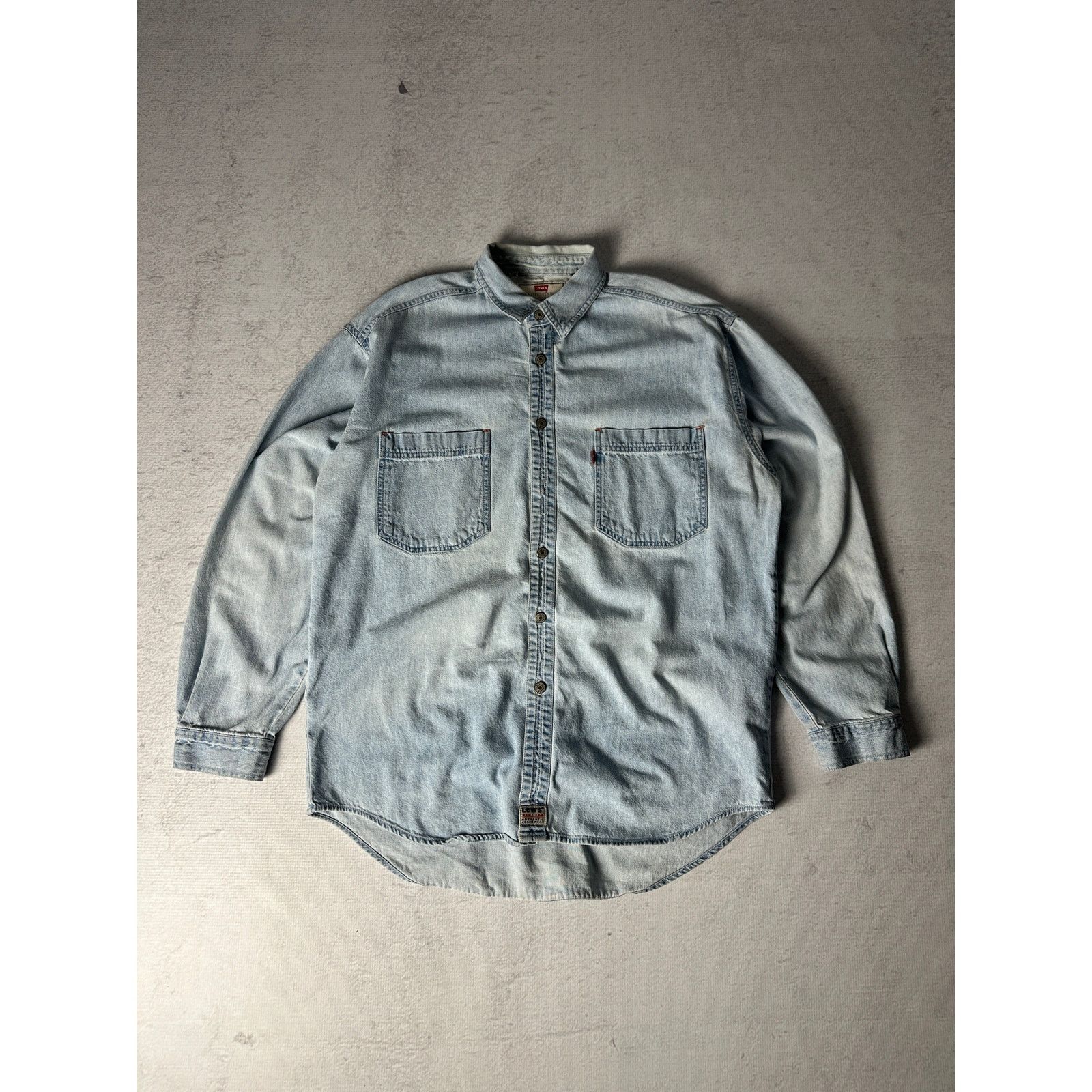 Levi's Vintage Levis Blue Preowned Denim Shirt - Men's Large Size US L / EU 52-54 / 3 - 1 Thumbnail