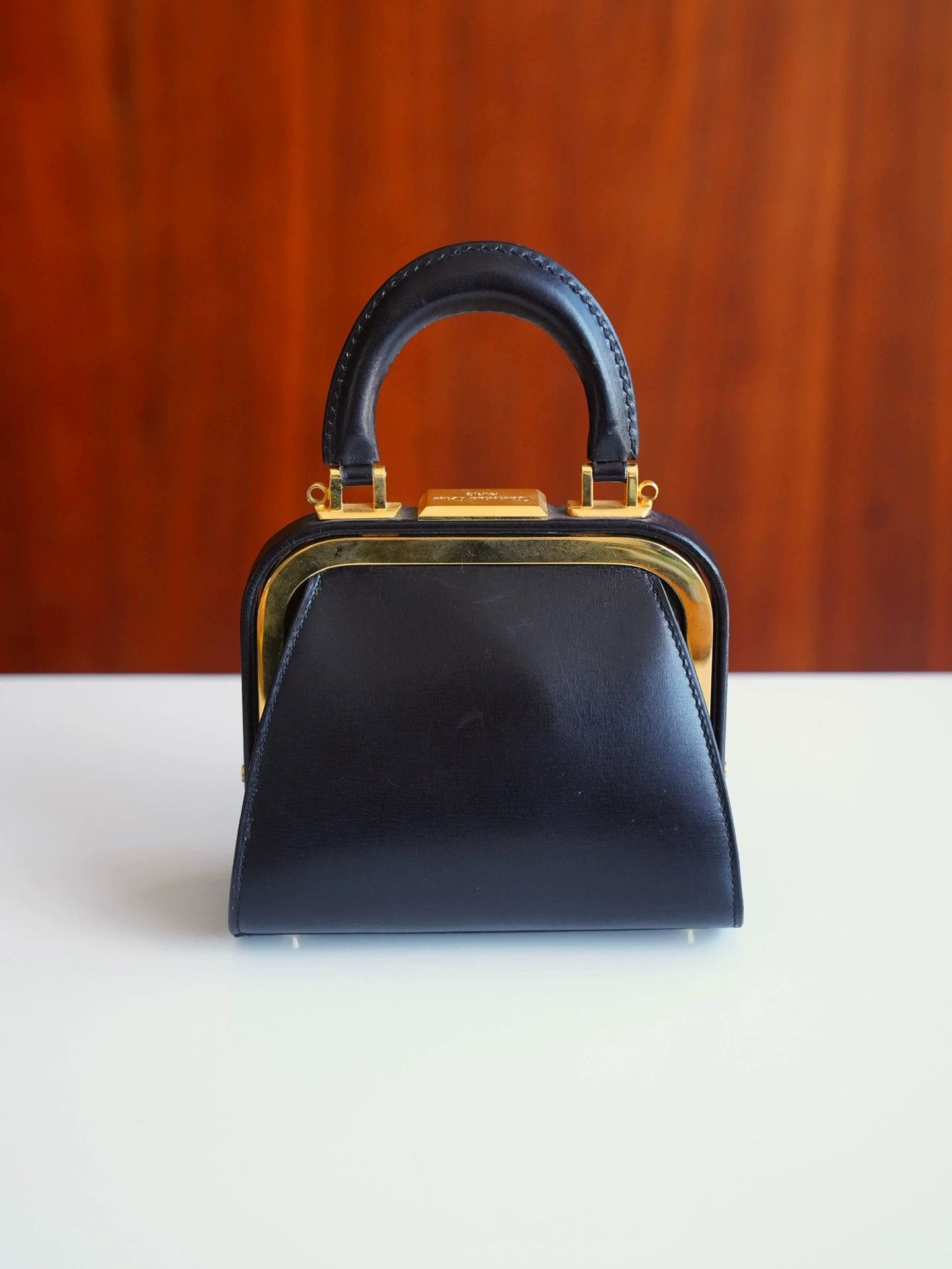 Dior Dior Vintage Black Gold Mini Doctor Bag Size ONE SIZE - 3 Thumbnail