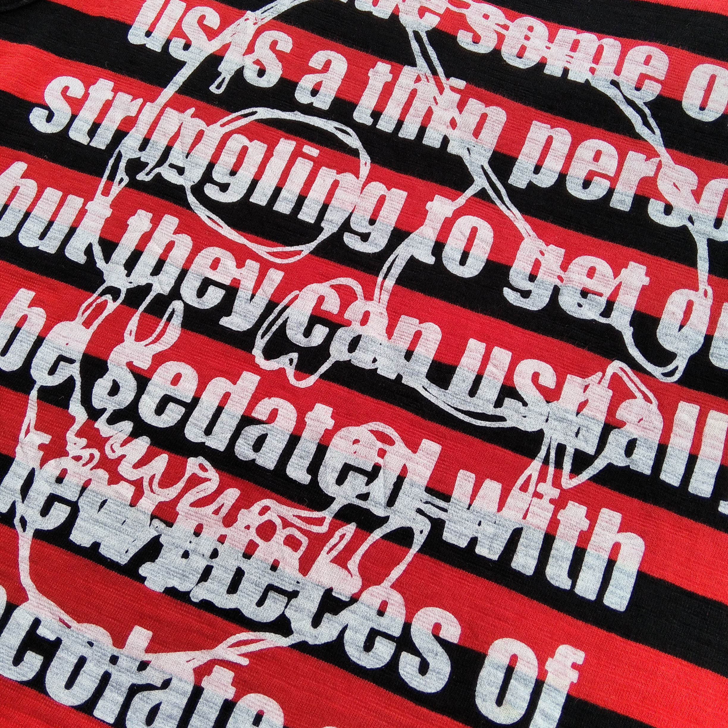 Hysteric Glamour Vintage Y2K SUCURE POMME Japanese Brand Stripes Skull Size US M / EU 48-50 / 2 - 5 Thumbnail