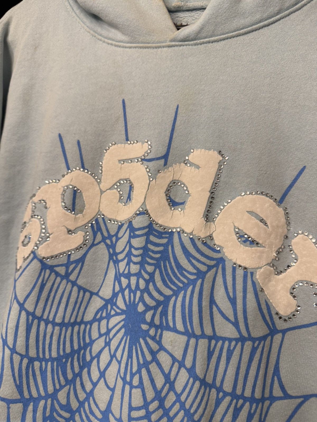 Sp5der Sp5der Sky Blue Hoodie Size XL Size US XL / EU 56 / 4 - 4 Thumbnail