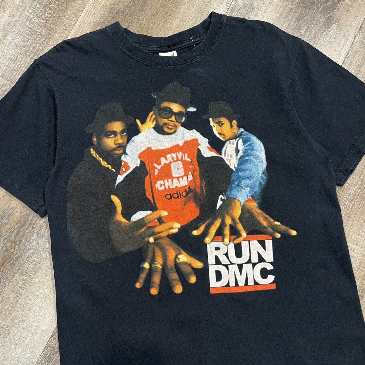 Anvil Run DMC Vintage Anvil Rap Tee Mens Medium Hip Hop Adidas Size US M / EU 48-50 / 2 - 2 Thumbnail