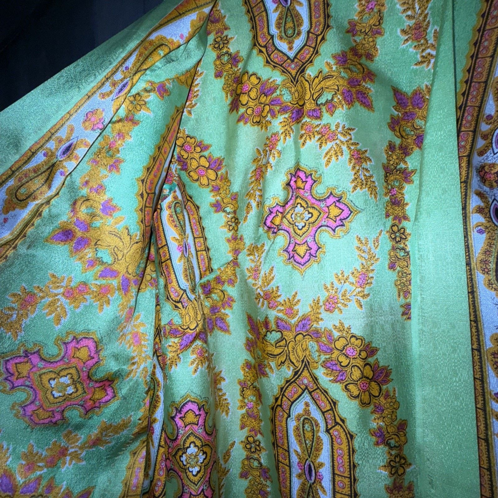 Saks Fifth Avenue Vintage 1960’s Fifth Avenue Robes By M.W. -Green Long Robe Size S / US 4 / IT 40 - 5 Thumbnail