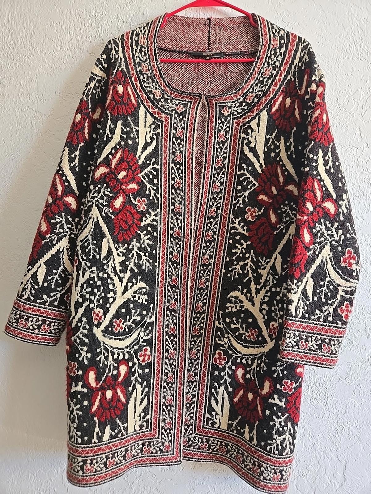 Other MAXSPORT Women's M Sweater FLORAL Open Cardigan Jacket $248 Size M / US 6-8 / IT 42-44 - 1 Thumbnail