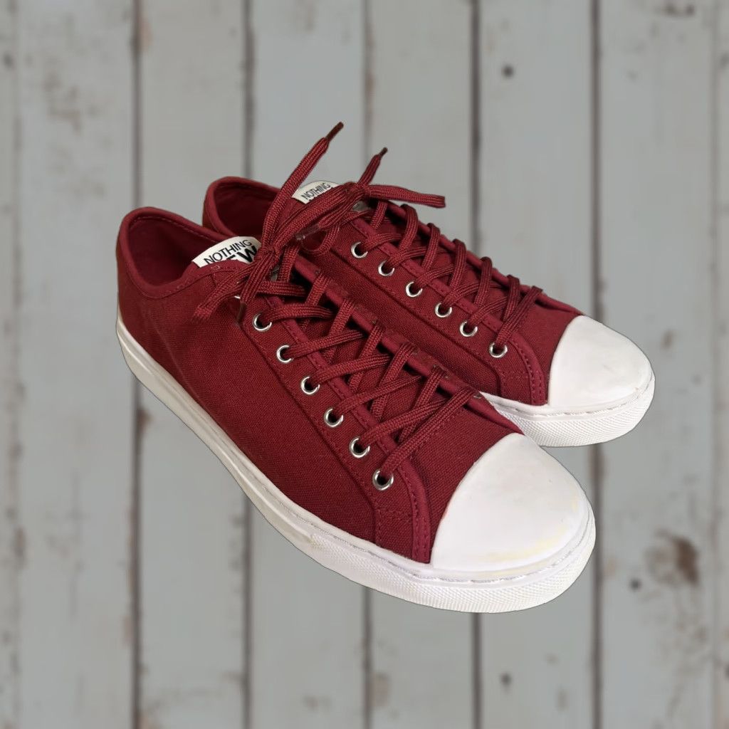 J Brand NOTHING NEW Sneaker LowTop Classic Women Size 10 Red & White Size US 10 / IT 40 - 1 Thumbnail