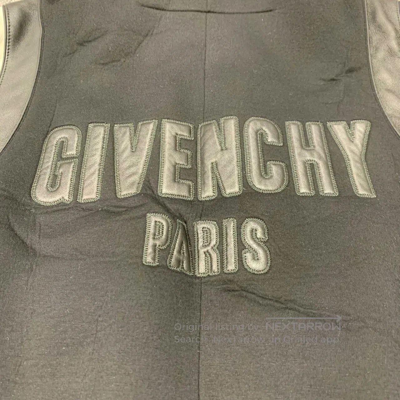 Givenchy givenchy black leather sleeve baseball jacket. Size US L / EU 52-54 / 3 - 8 Thumbnail