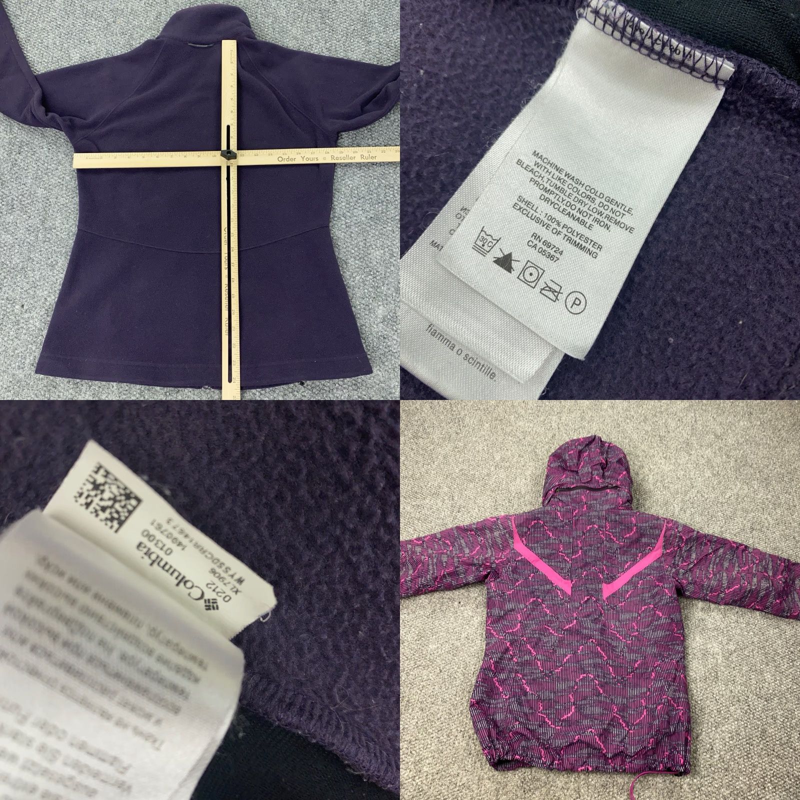 Rains Columbia Jacket Womens M Purple Windbreaker 3-in-1 Zip Hooded Water Resistant Pockets Removable Lining Ski Weathergear Full Zip Size M / US 6-8 / IT 42-44 - 9 Thumbnail